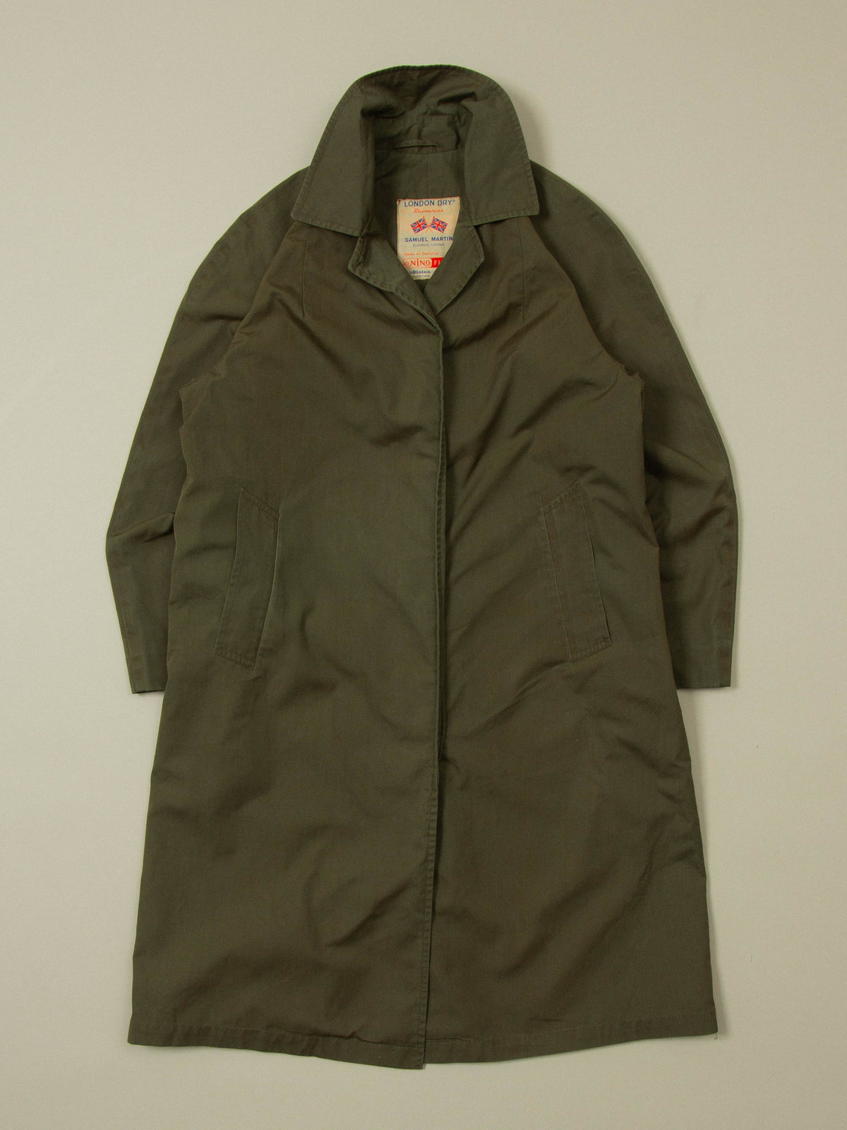 Vtg 1960s Raglan Trench/Rain Coat – Made in UK (Women's M)