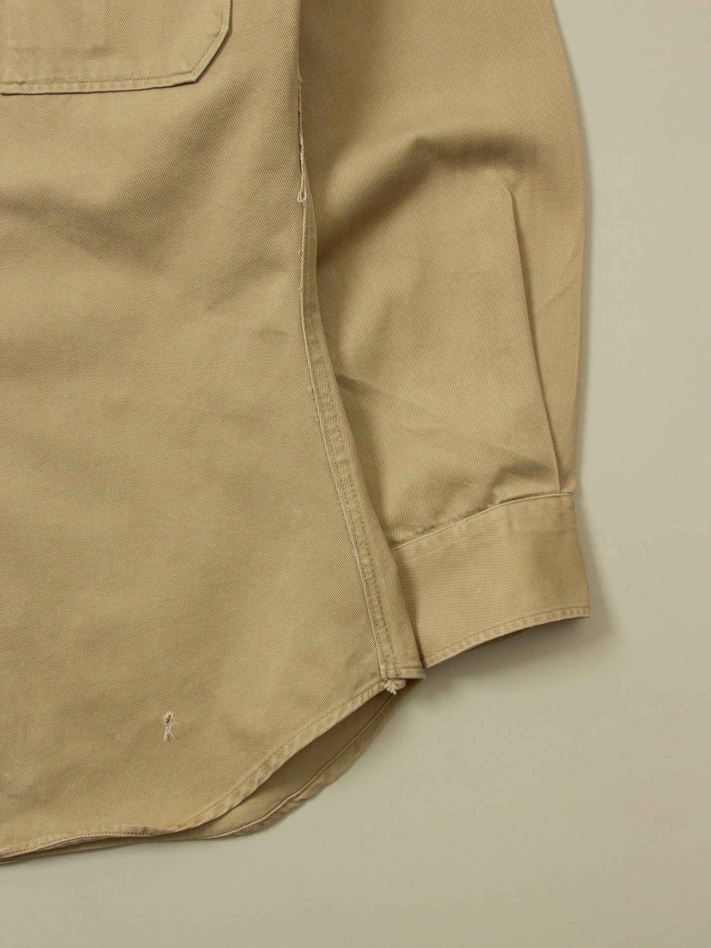 Vtg 1950s US Army Khaki Shirt (S)