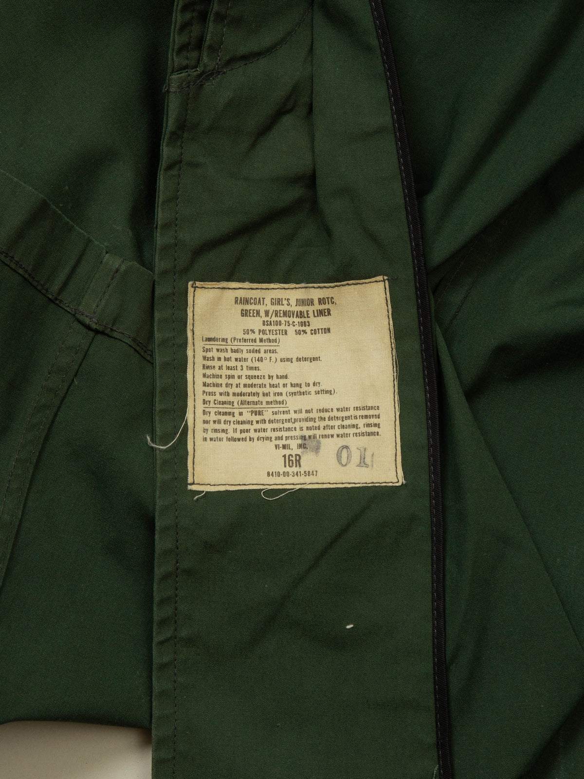 Vtg 1970s US Army Trench Coat - Made in USA (Women's L)
