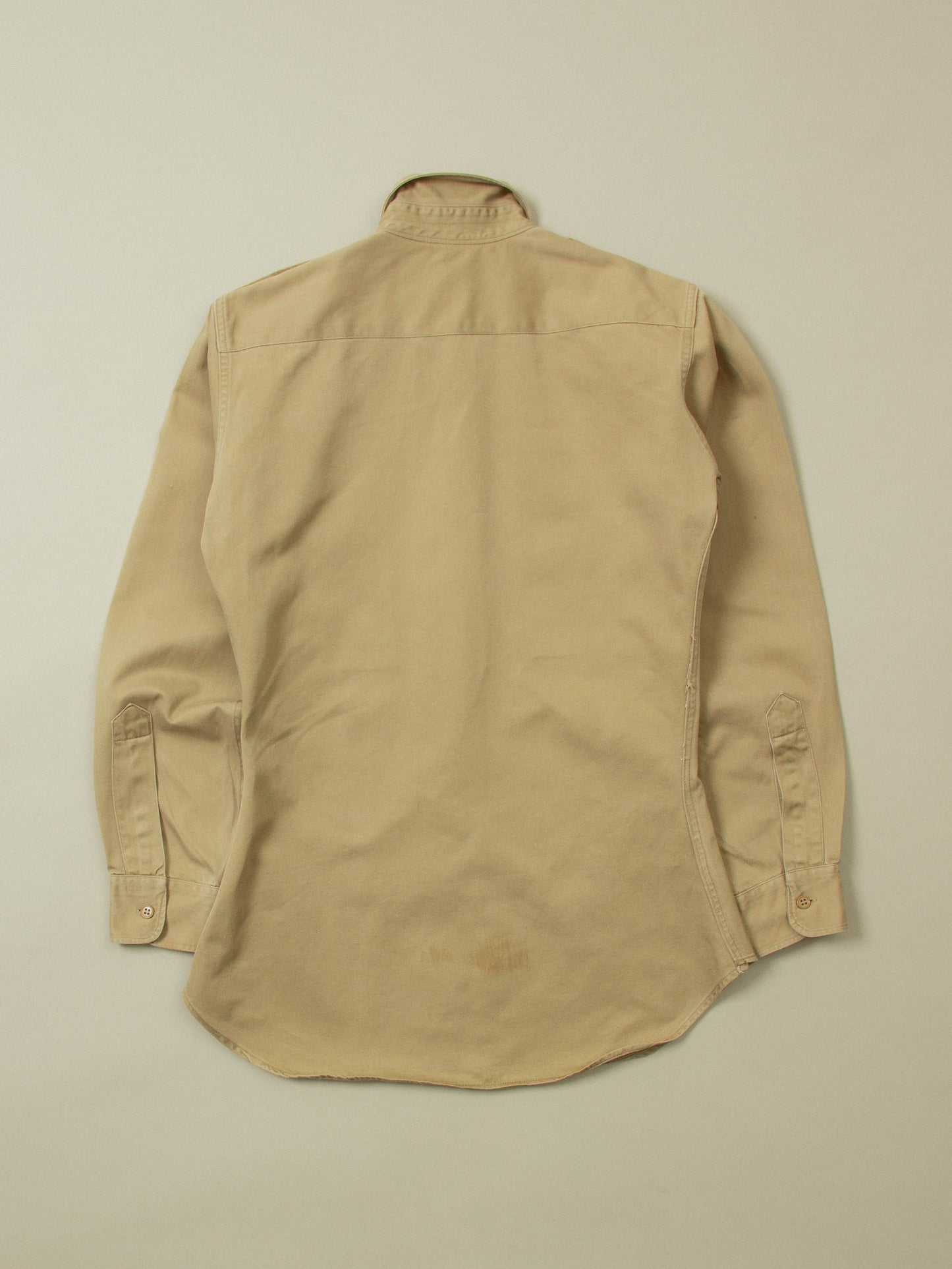 Vtg 1950s US Army Khaki Shirt (S)