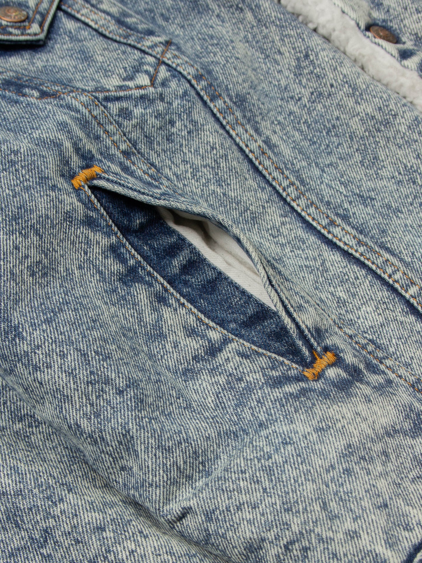Vtg 1980s Levi's Sherpa Denim Jacket - Made in USA (M/L)