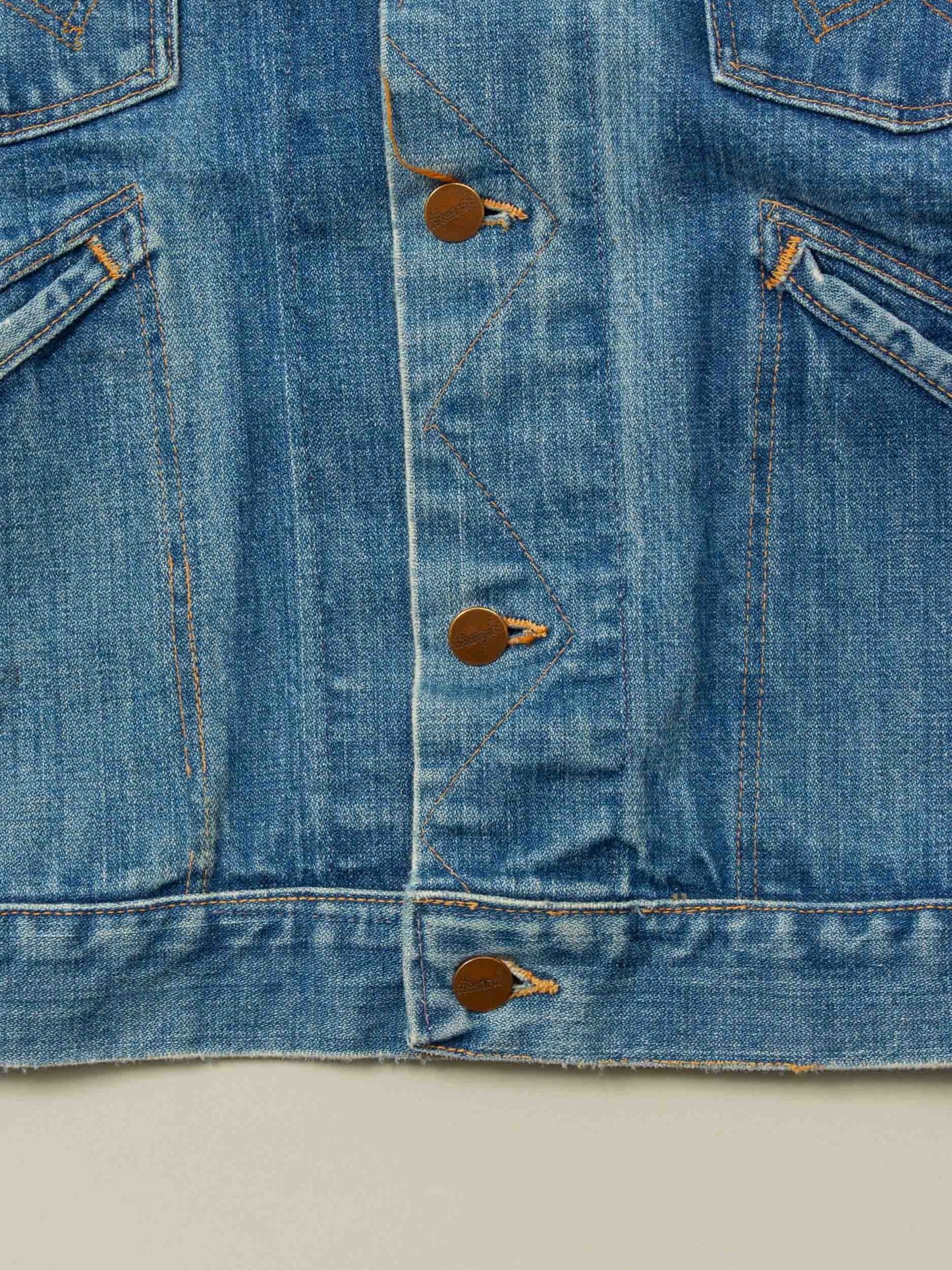 Vtg 1970s Wrangler Denim Jacket – Made in USA (S)