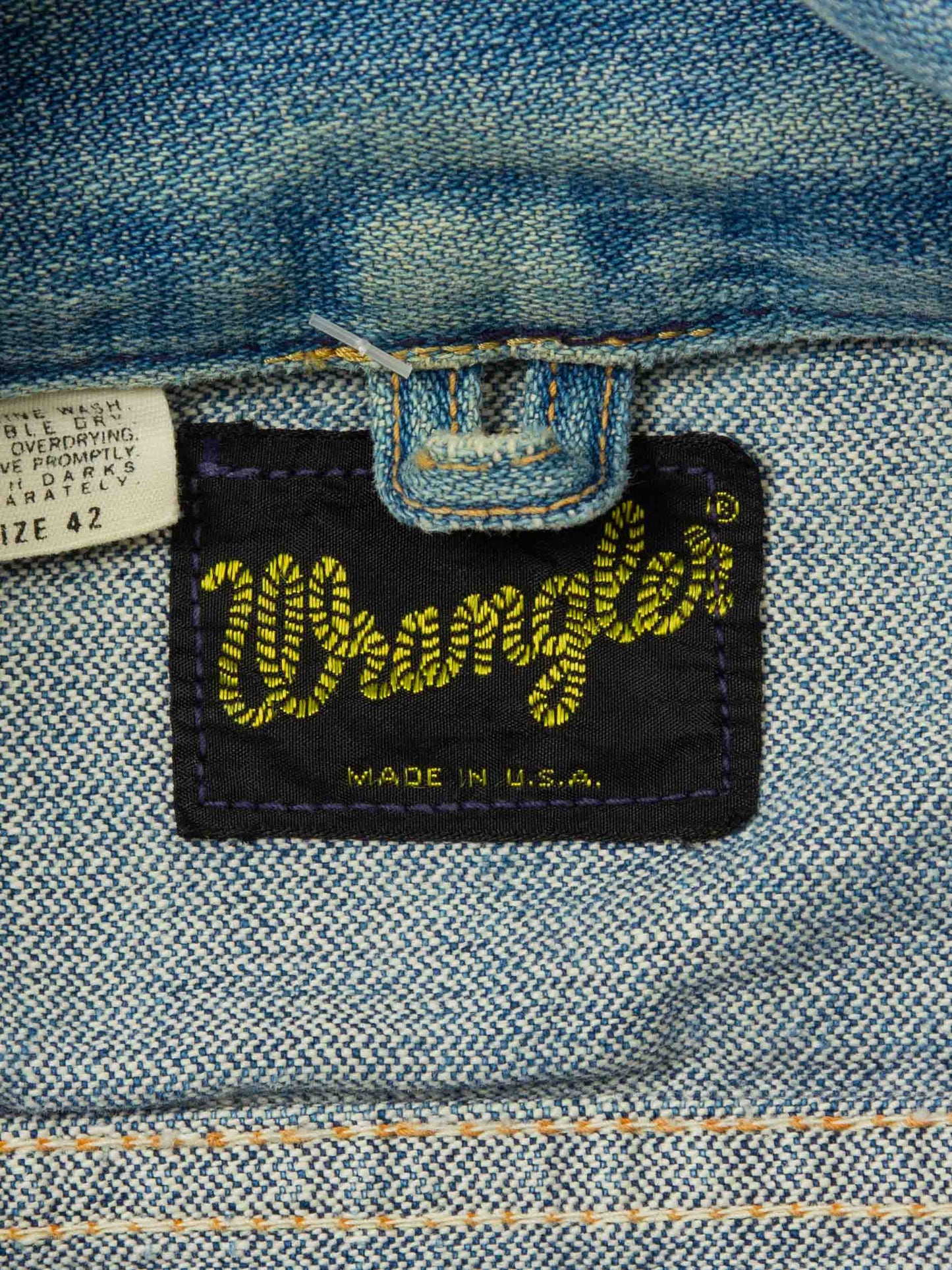 Vtg 1970s Wrangler Denim Jacket – Made in USA (S)