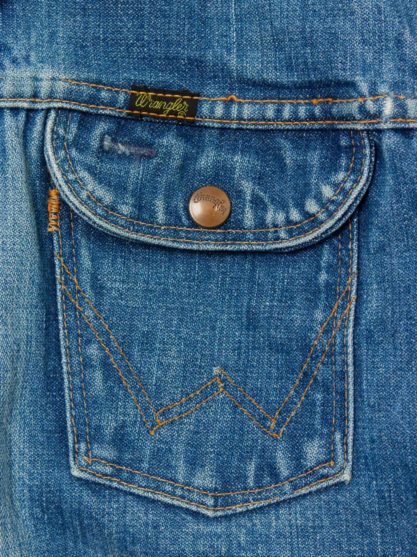 Vtg 1970s Wrangler Denim Jacket – Made in USA (S)