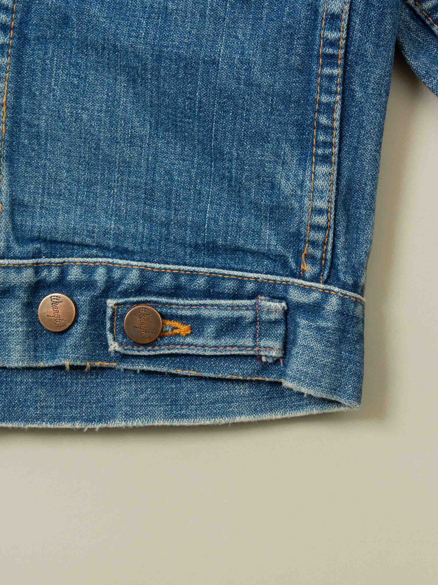 Vtg 1970s Wrangler Denim Jacket – Made in USA (S)