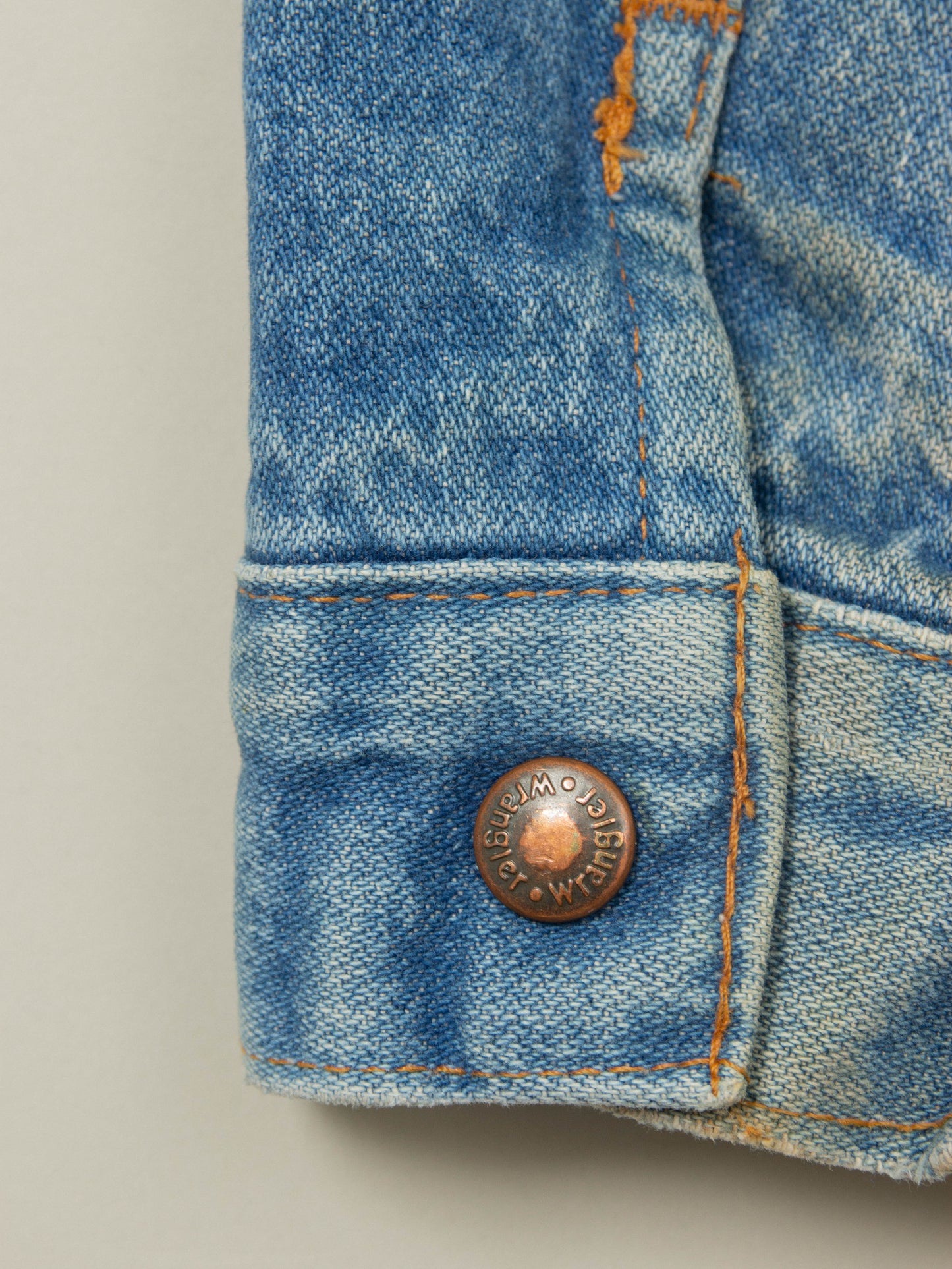 Vtg 1990s Wrangler Lined Denim Jacket - Made in USA (L)