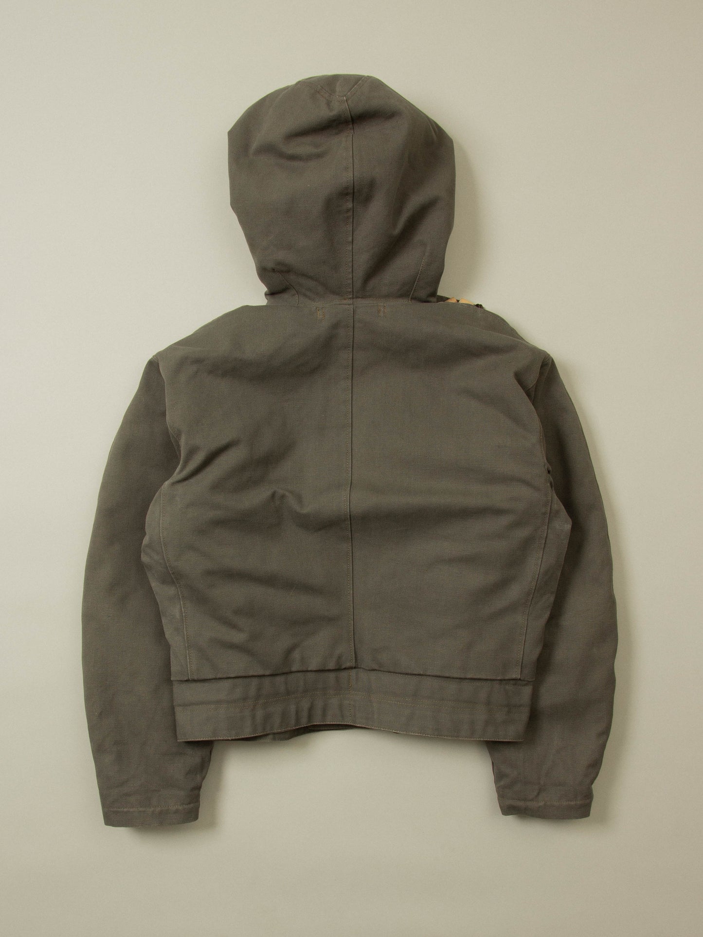 Vtg 1950s Rare Swedish Army Hooded Dispatch Jacket (L)