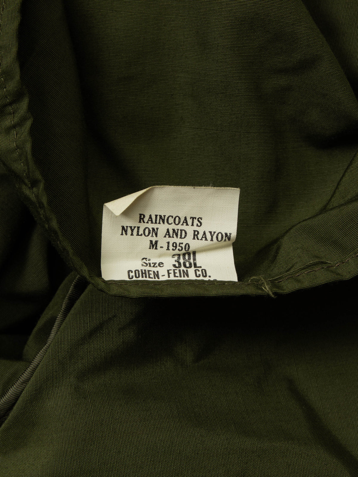 Vtg 1950s US Army M-50 Trench Coat - Made in USA (XL)