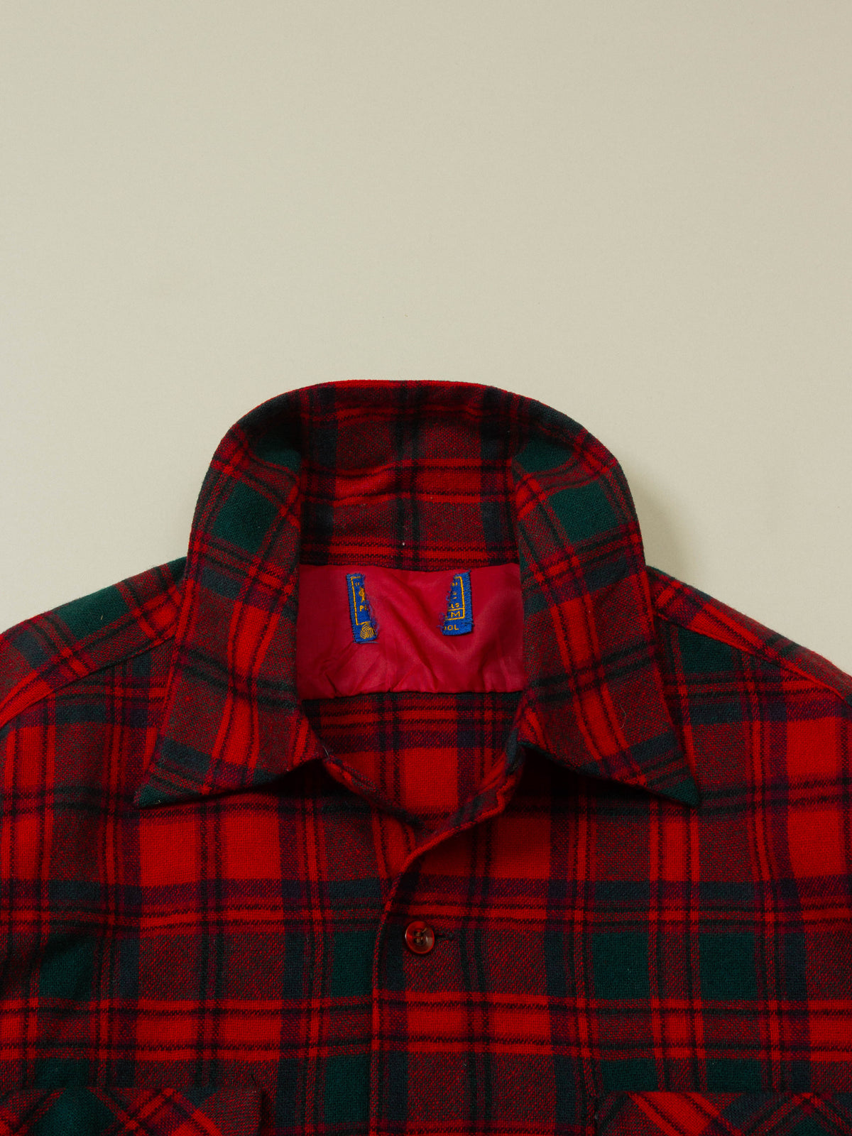 Vtg 1970s Pendleton Plaid Flannel Shirt -  Made in USA (M)