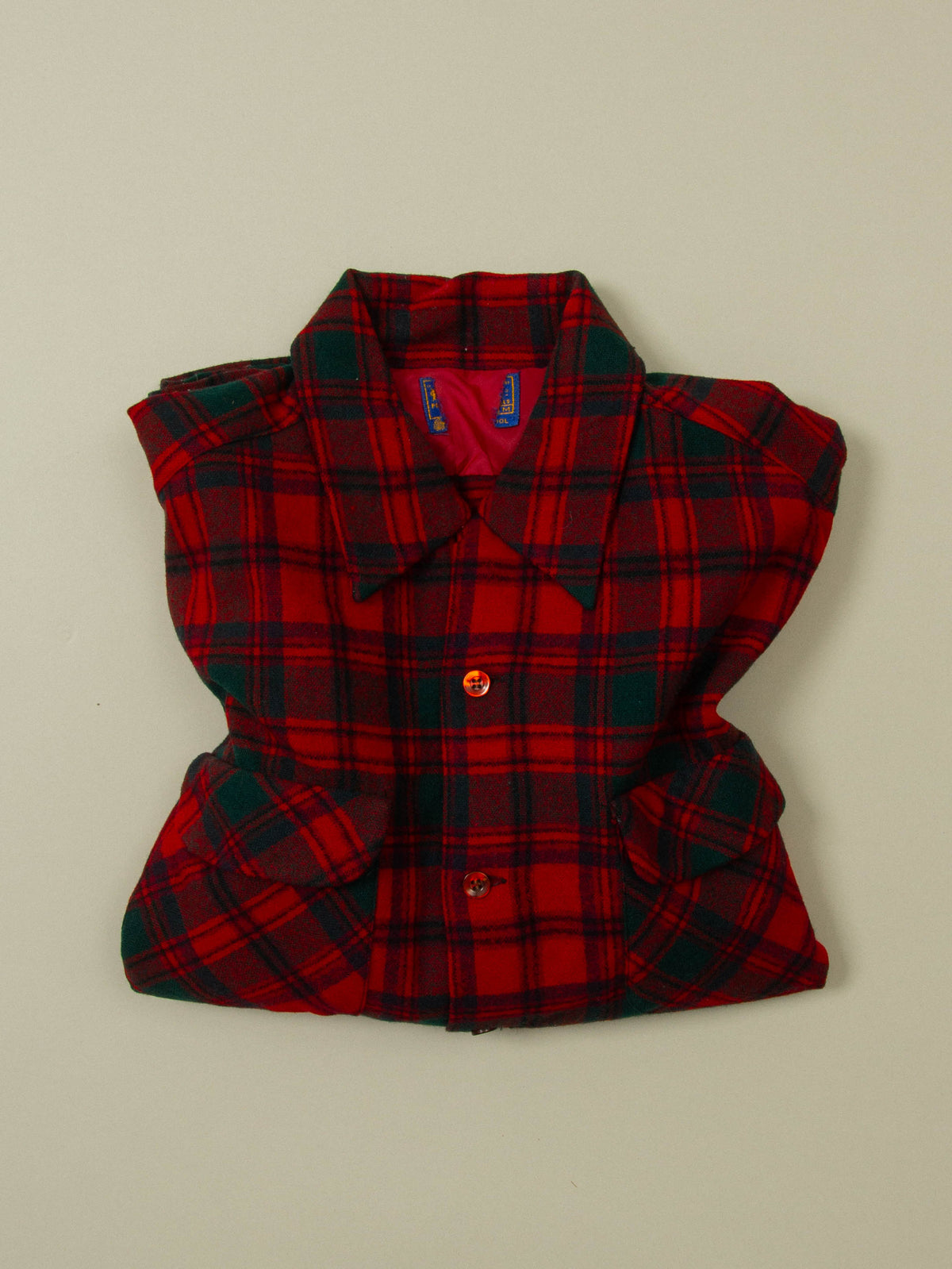 Vtg 1970s Pendleton Plaid Flannel Shirt -  Made in USA (M)