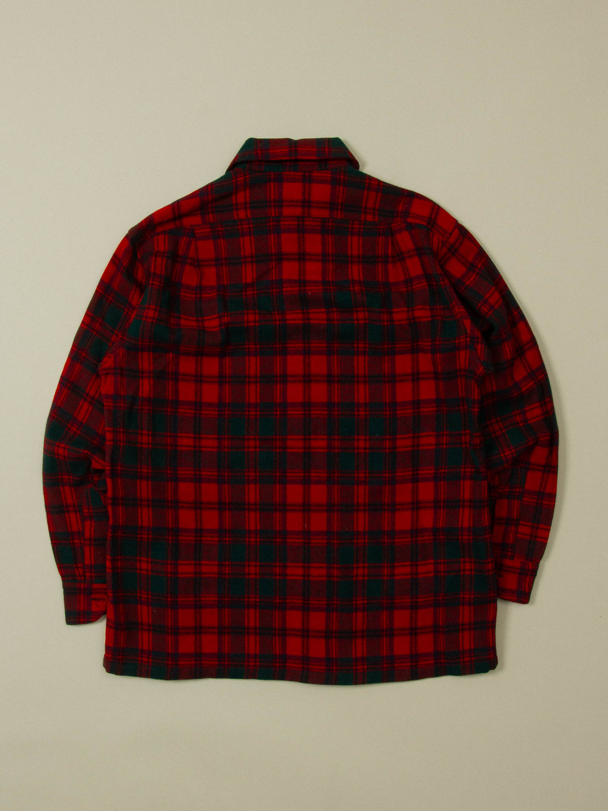 Vtg 1970s Pendleton Plaid Flannel Shirt -  Made in USA (M)