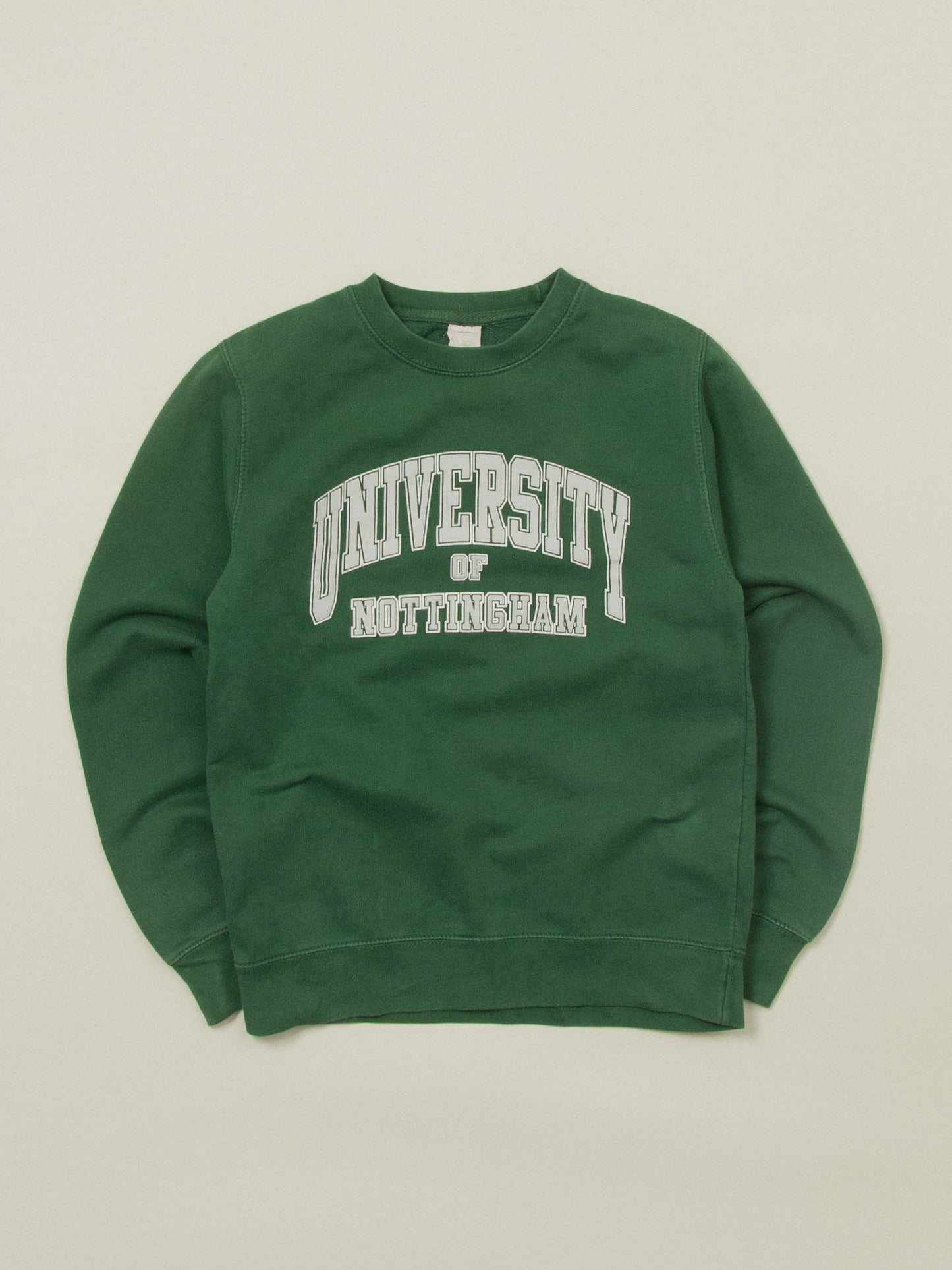 Vtg Green University Sweatshirt (XS)