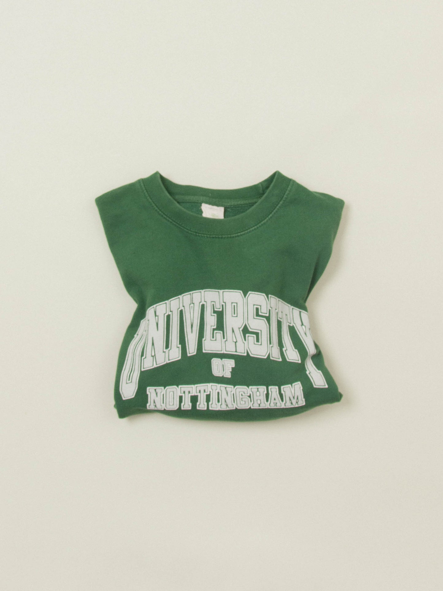 Vtg Green University Sweatshirt (XS)
