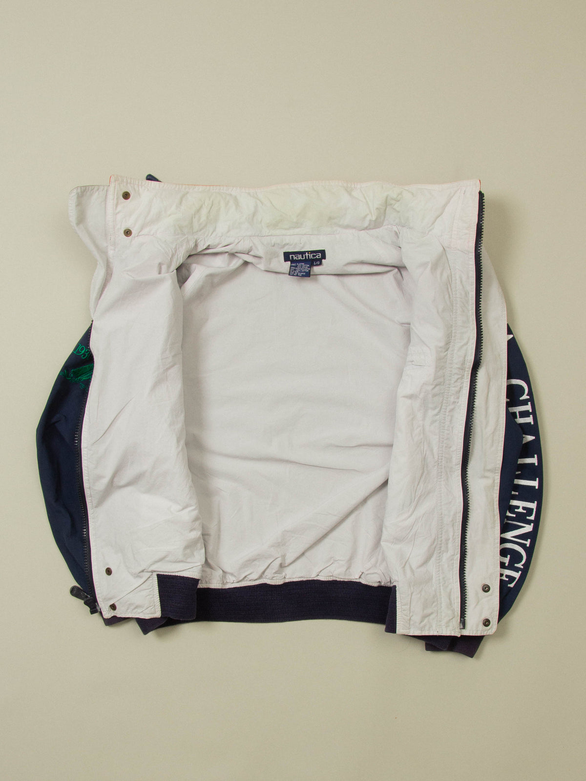 Vtg 1990s Nautica Windbreaker Sports Jacket (L)