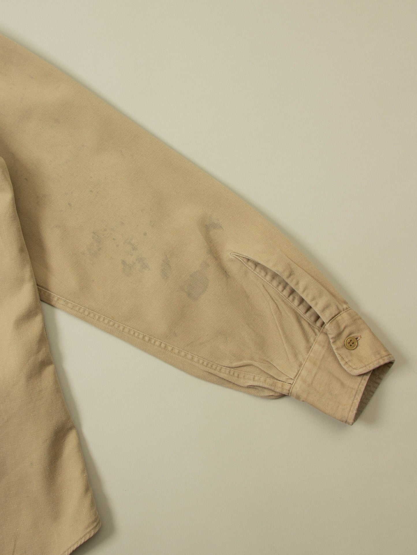 Vtg 1960s US Army Khaki Officer Shirt (S)