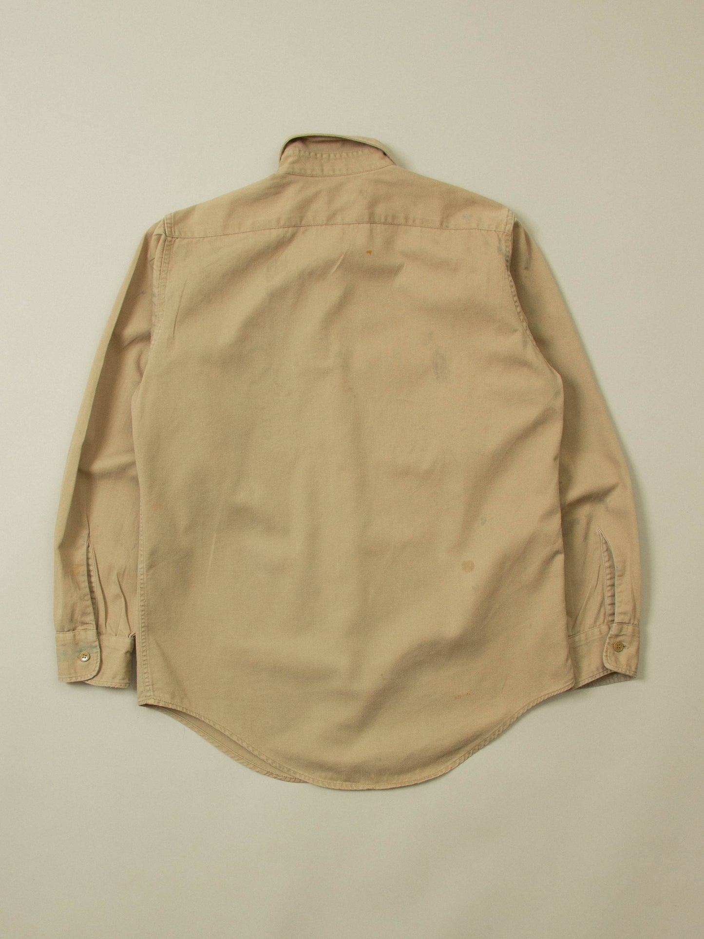 Vtg 1960s US Army Khaki Officer Shirt (S)