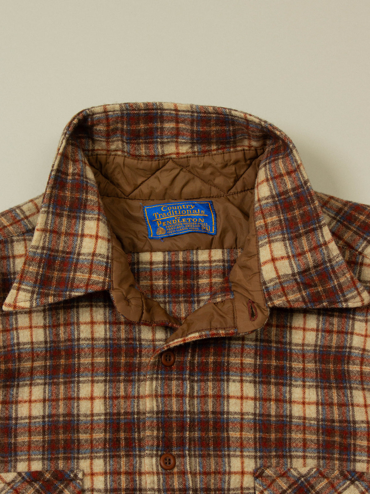 Vtg 1970s Pendleton Wool Shirt - Made in USA (L)