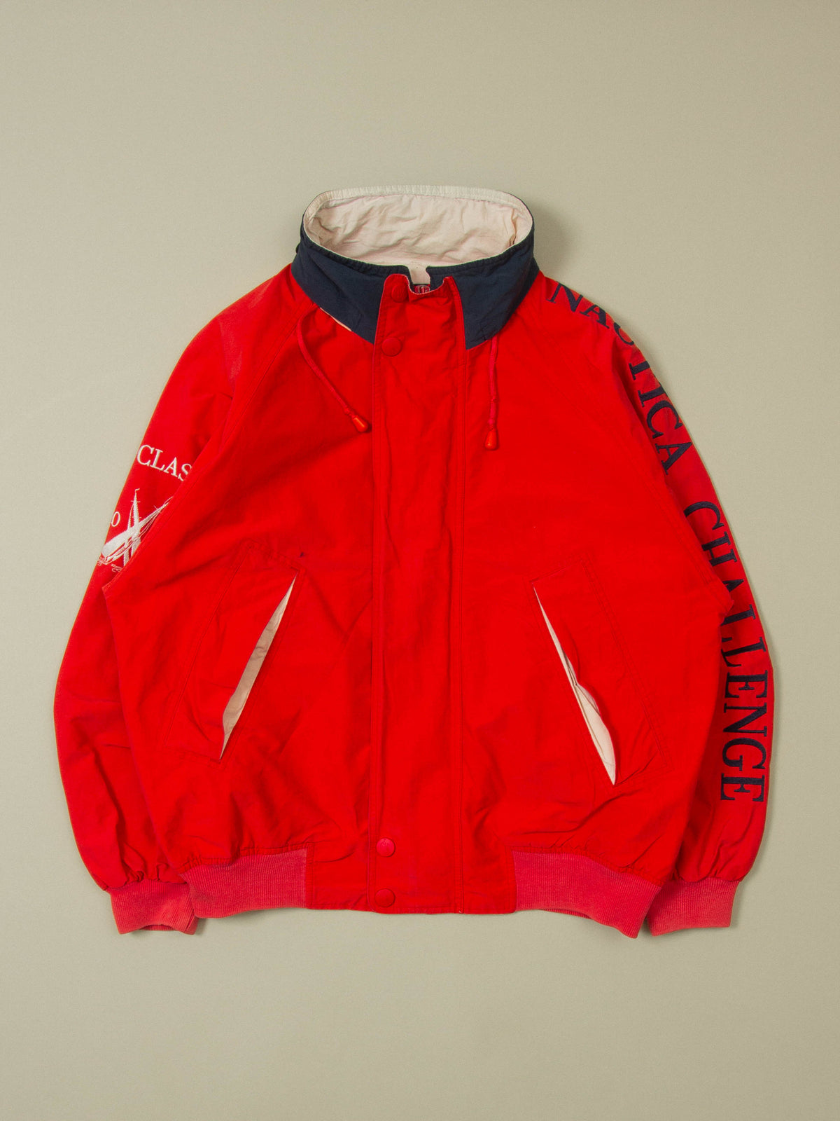 Vtg 1990s Nautica Windbreaker Sports Jacket (L)