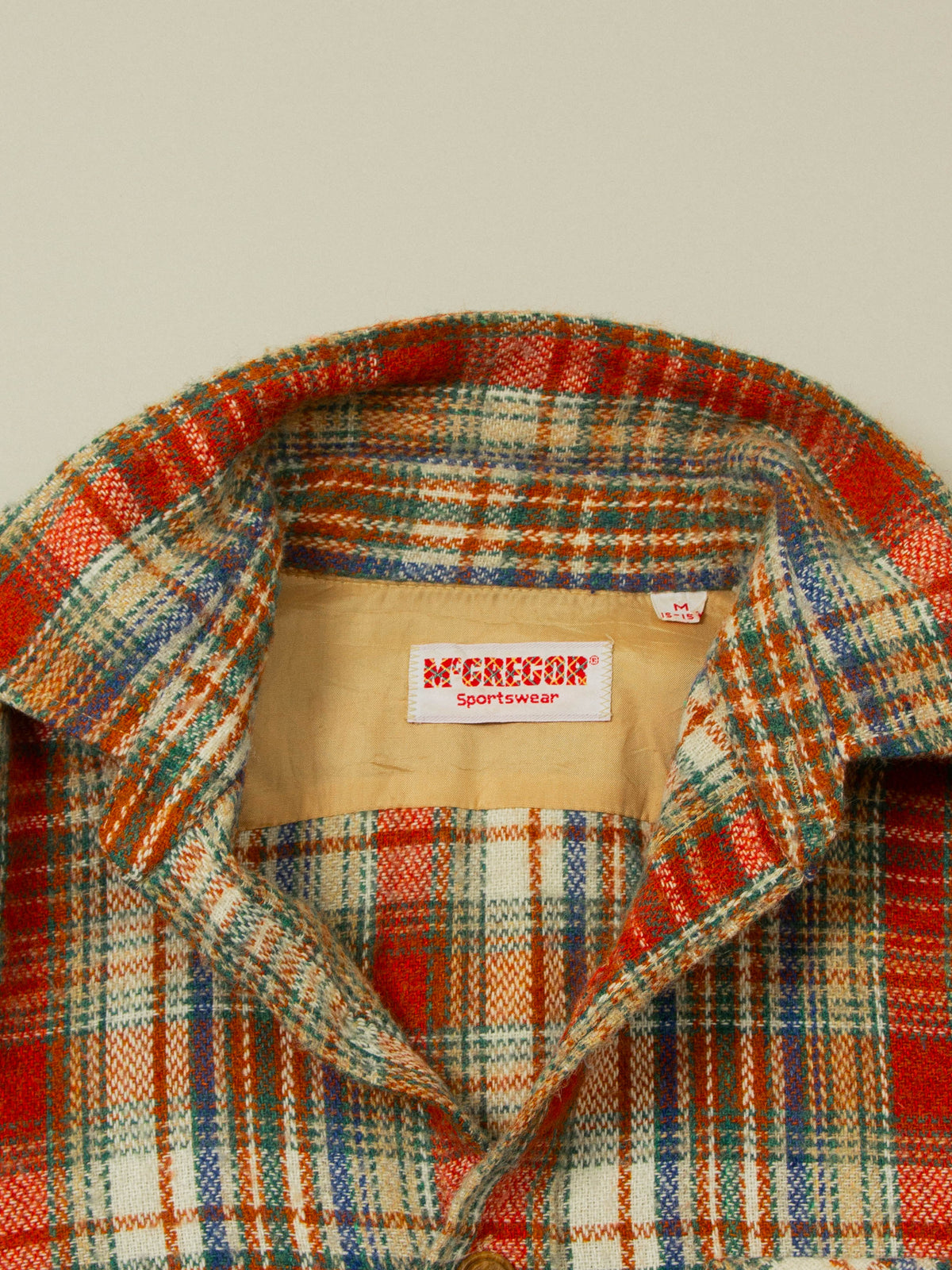 Vtg 1950s McGregor Wool Shirt - Made in USA (M/L)
