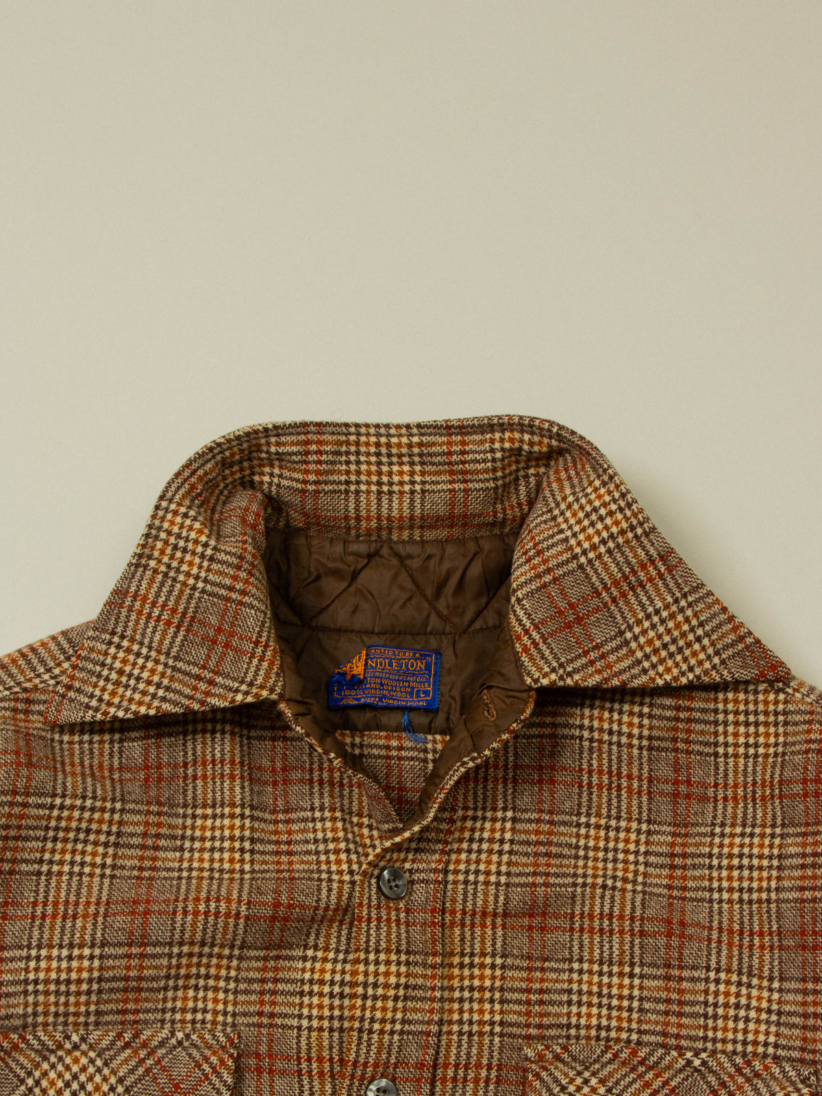 Vtg 1960s Pendleton Wool Shirt - Made in USA (M)