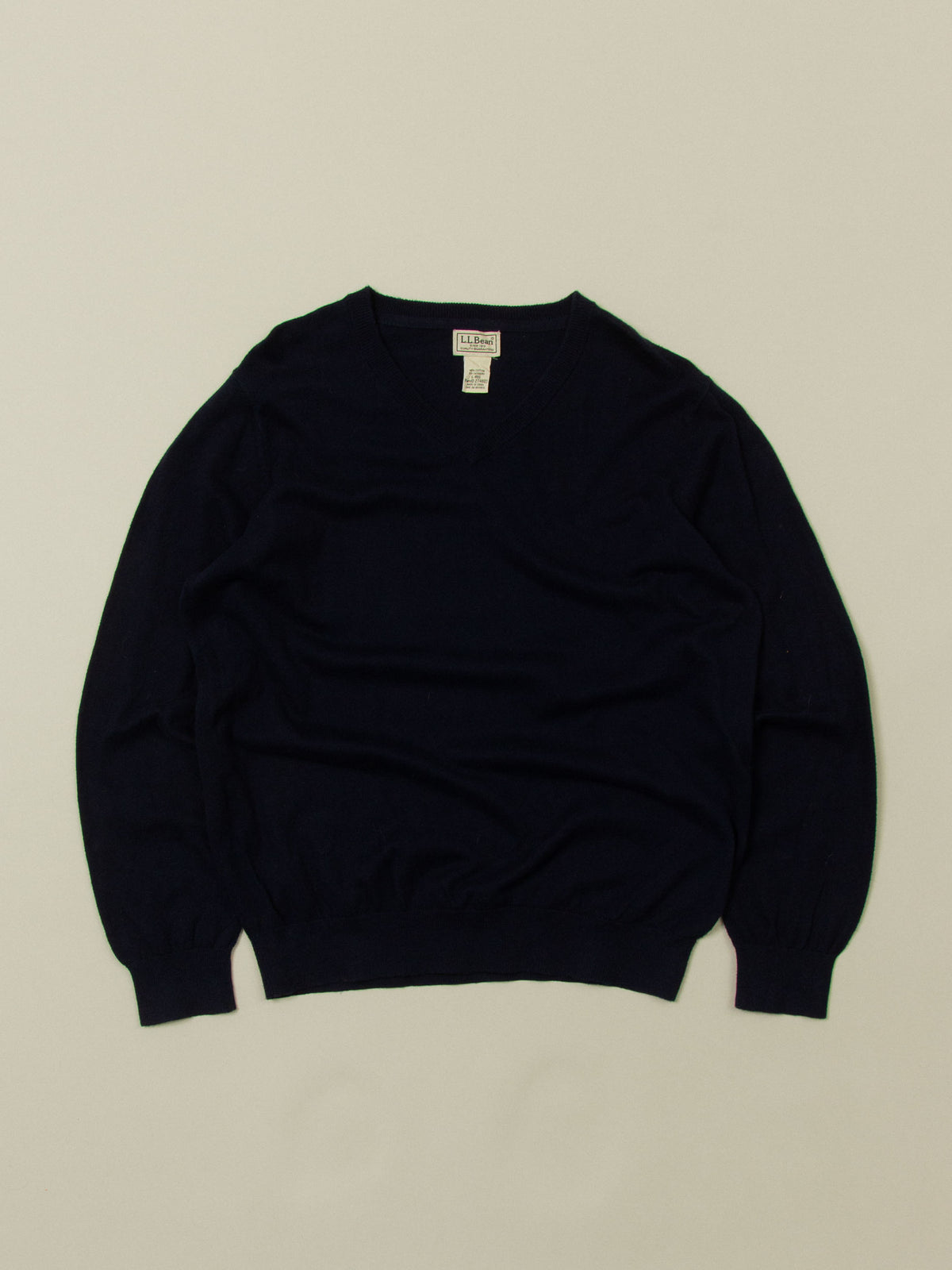 Vtg L.L.Bean V-neck Sweater (L)