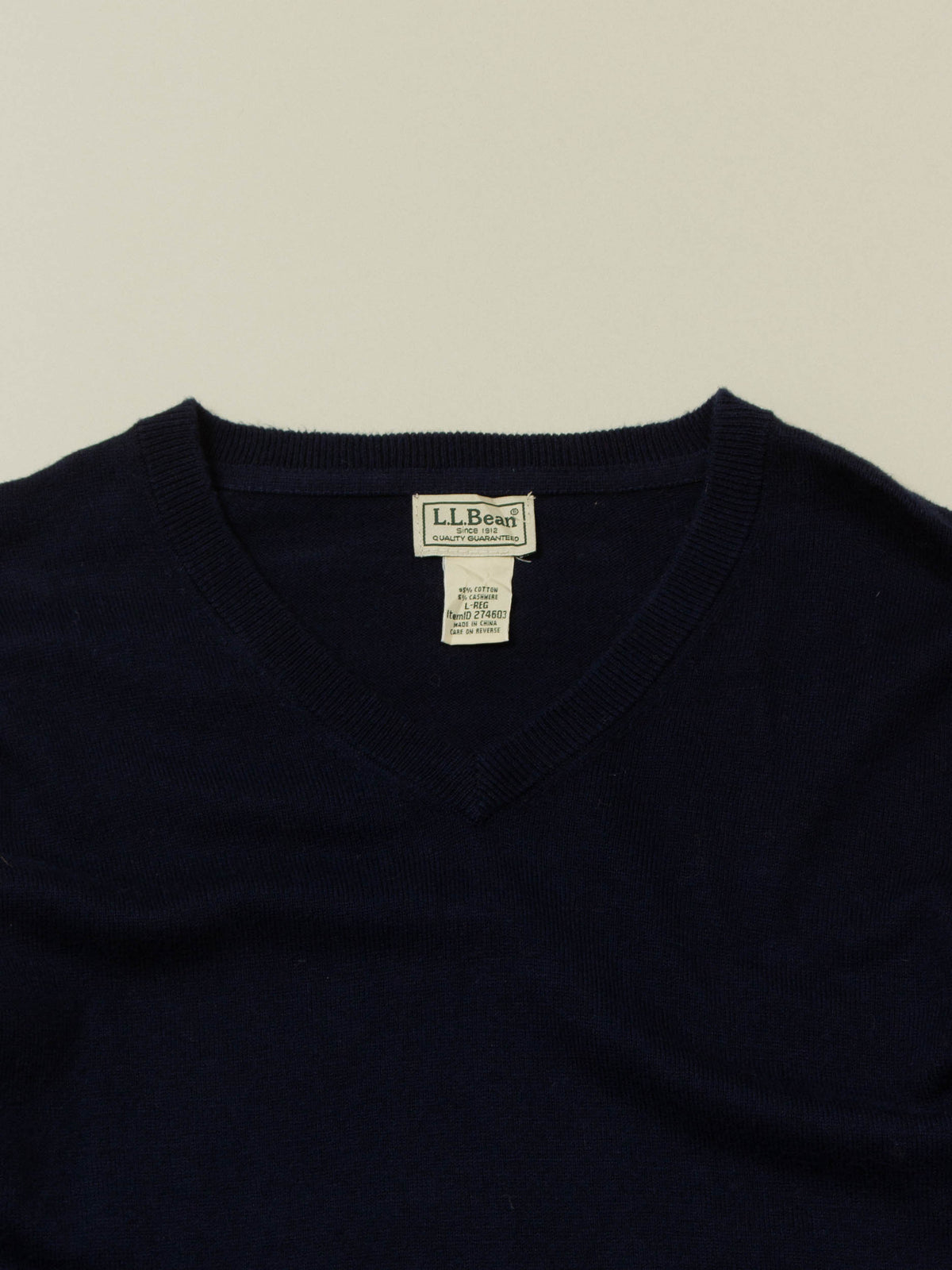 Vtg L.L.Bean V-neck Sweater (L)
