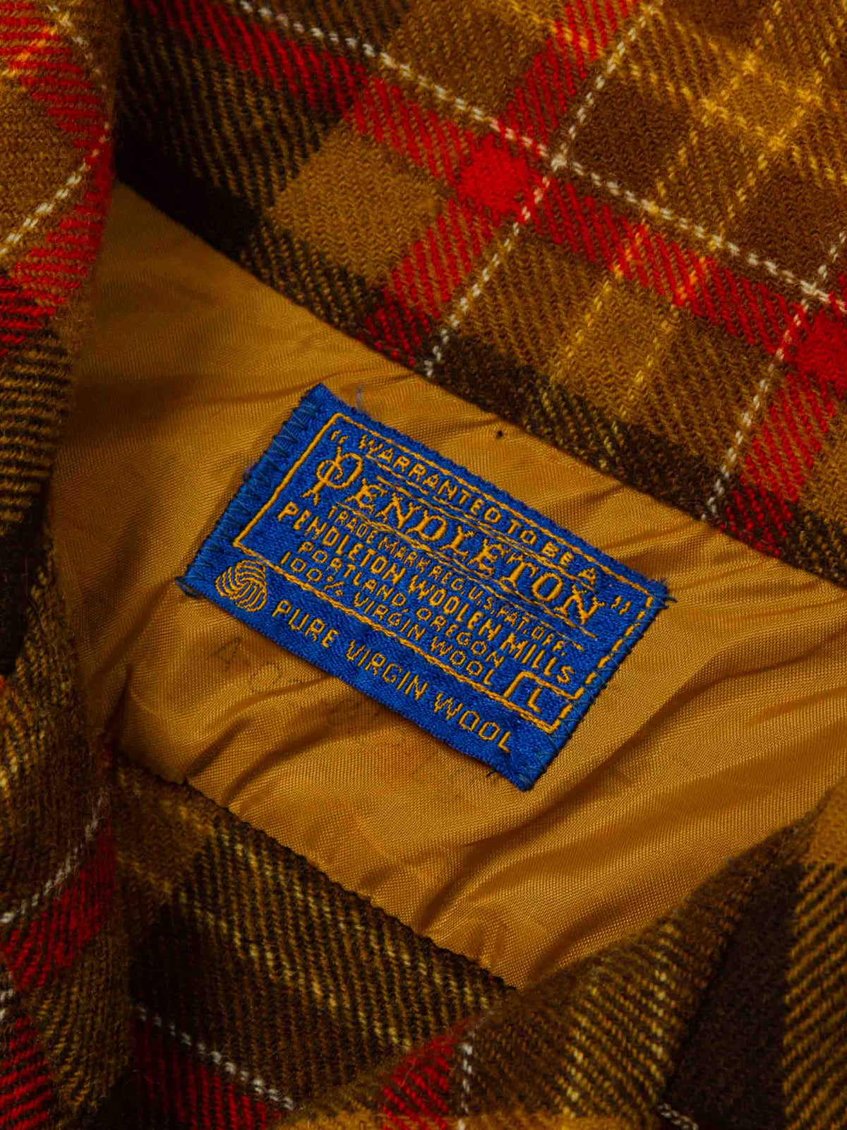 Vtg 1960s Pendleton Wool Flannel Shirt – Made in USA (M)