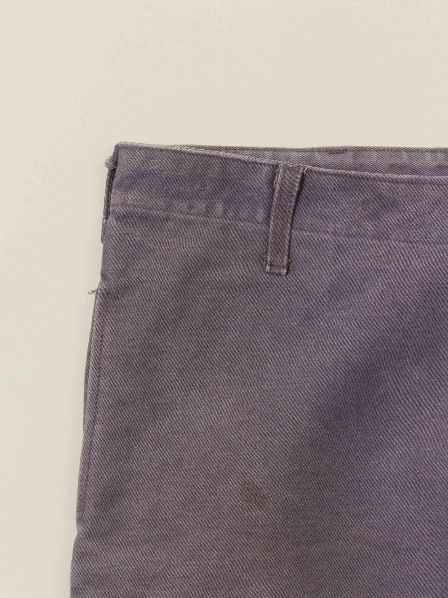 Vtg 1980s Flame Resistant Moleskin Work Trousers (38x30)