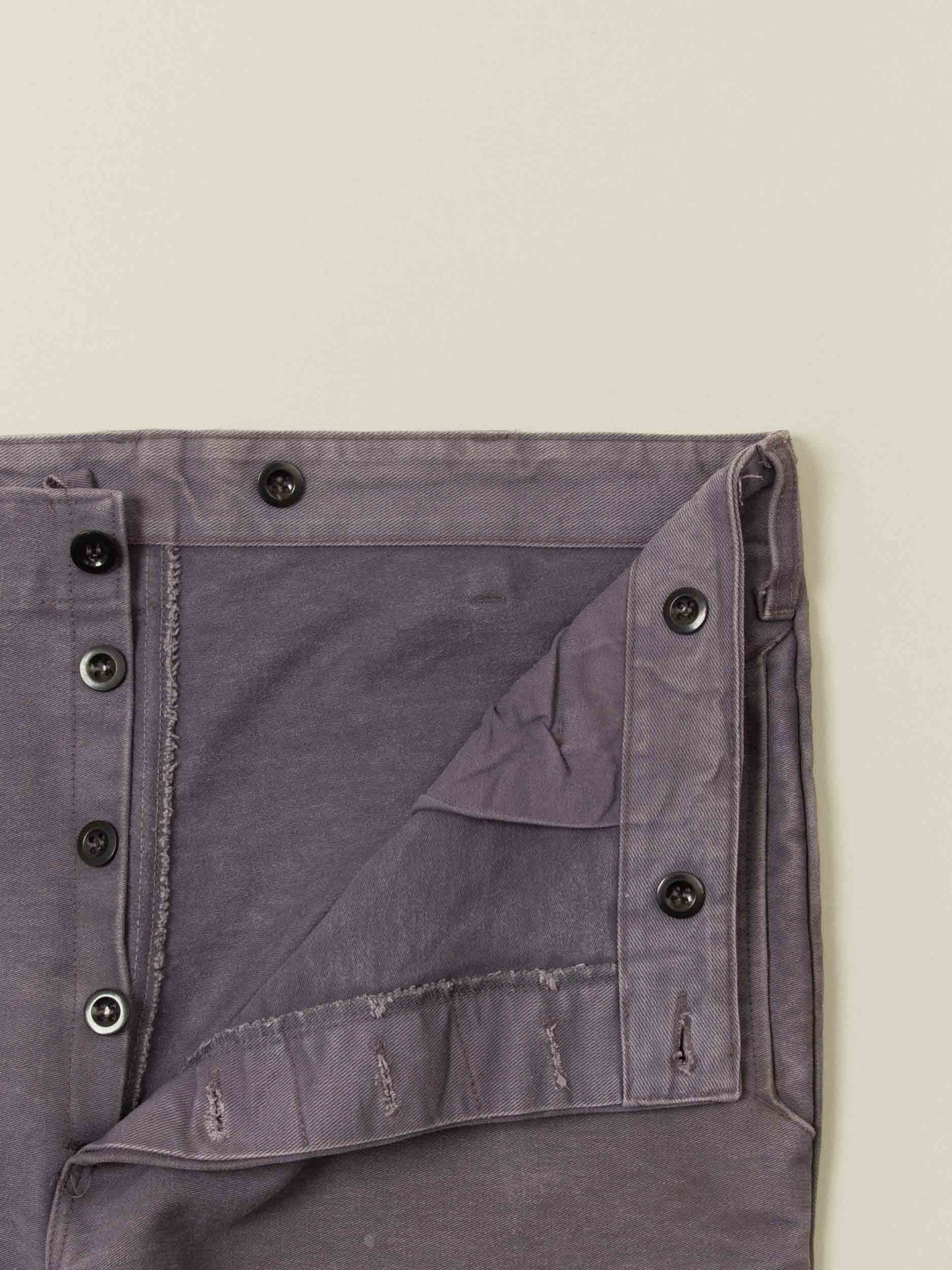 Vtg 1980s Flame Resistant Moleskin Work Trousers (38x30)