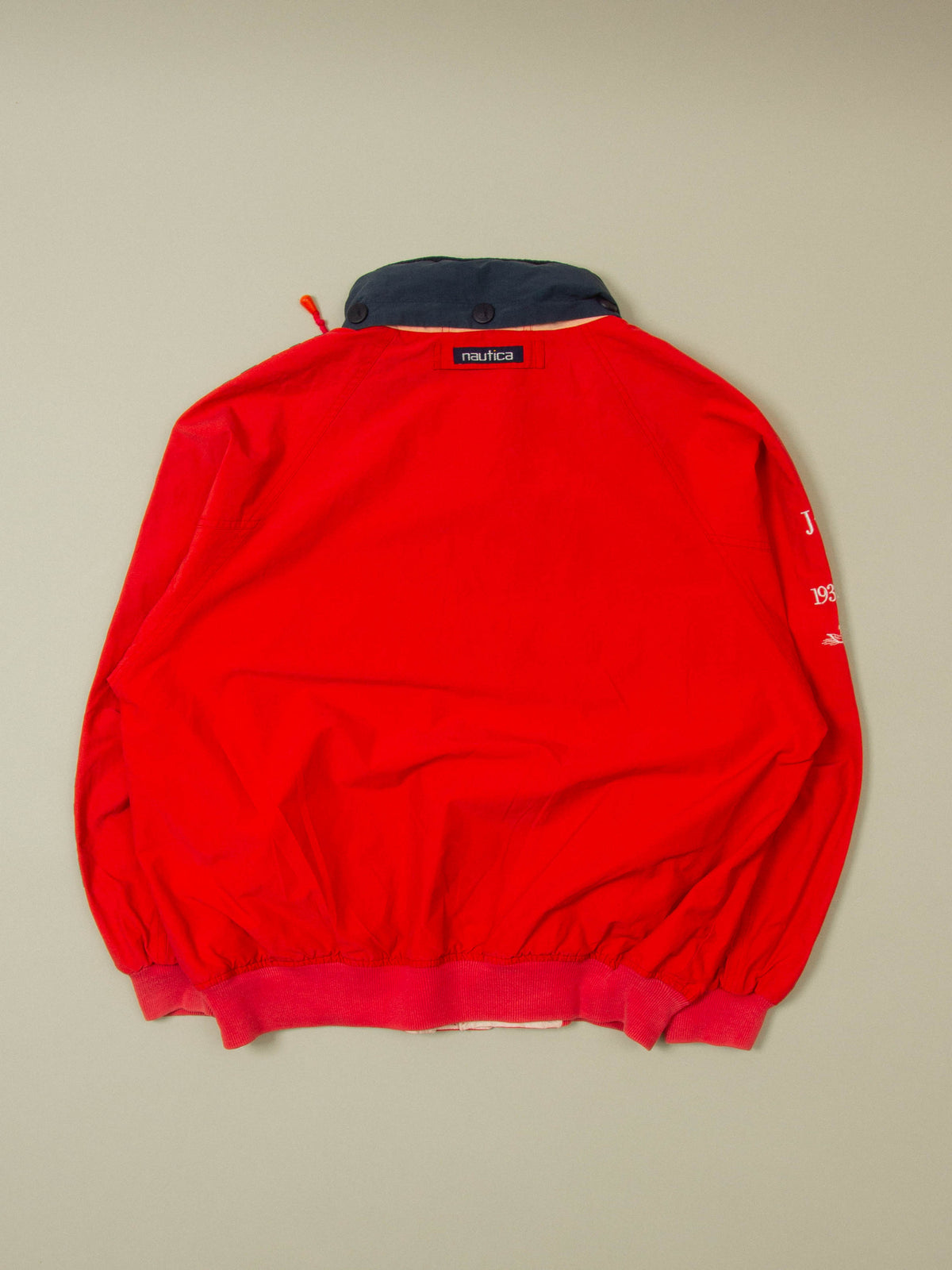 Vtg 1990s Nautica Windbreaker Sports Jacket (L)
