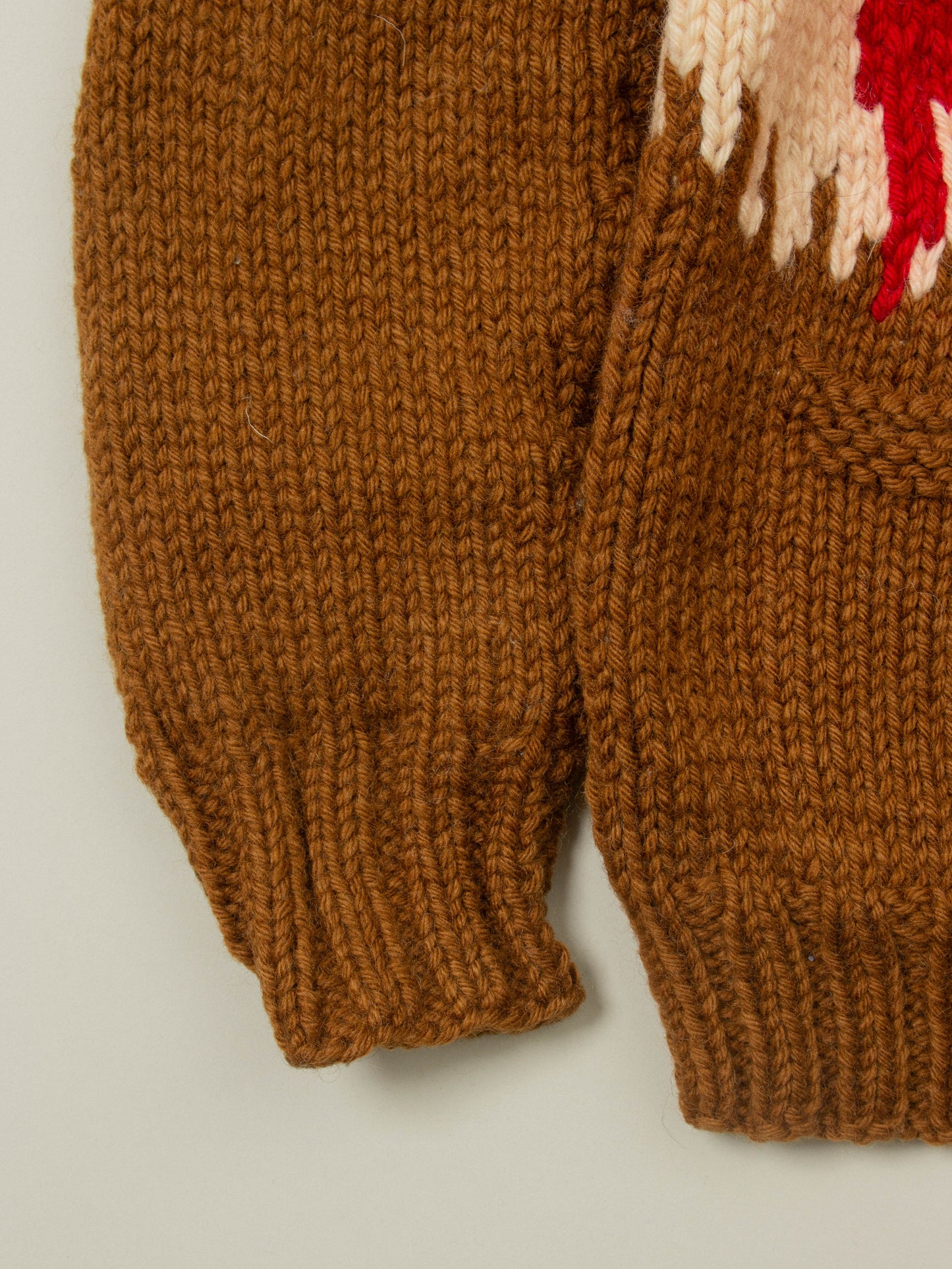 Vtg 1970s Hunting Cowichan Wool Sweater (M)