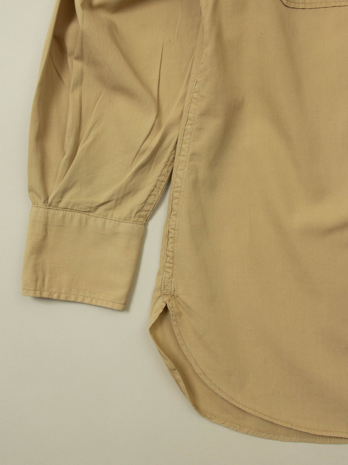 Vtg 1940s US Army Khaki Officer Shirt (S)