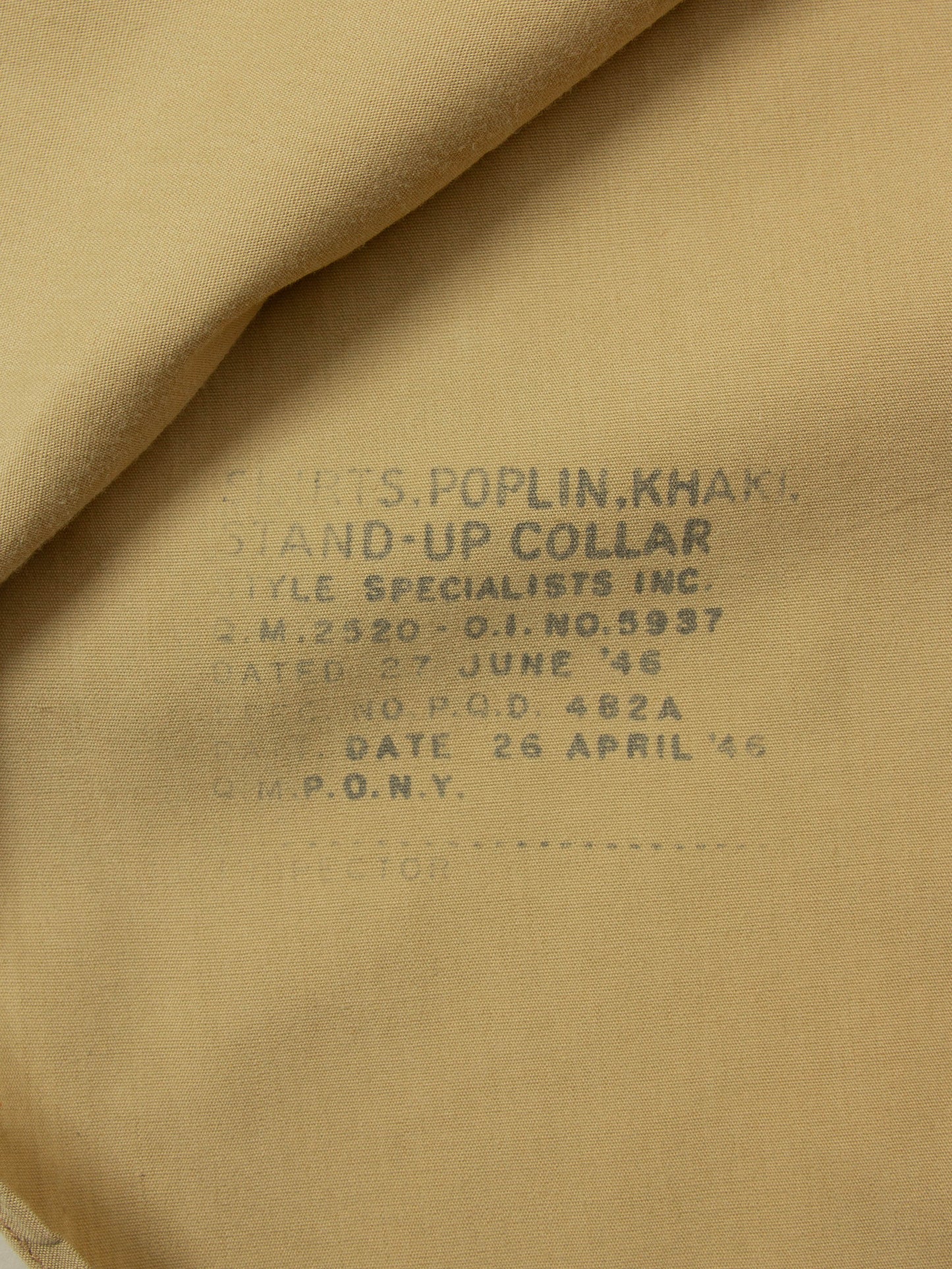 Vtg 1940s US Army Khaki Officer Shirt (S)
