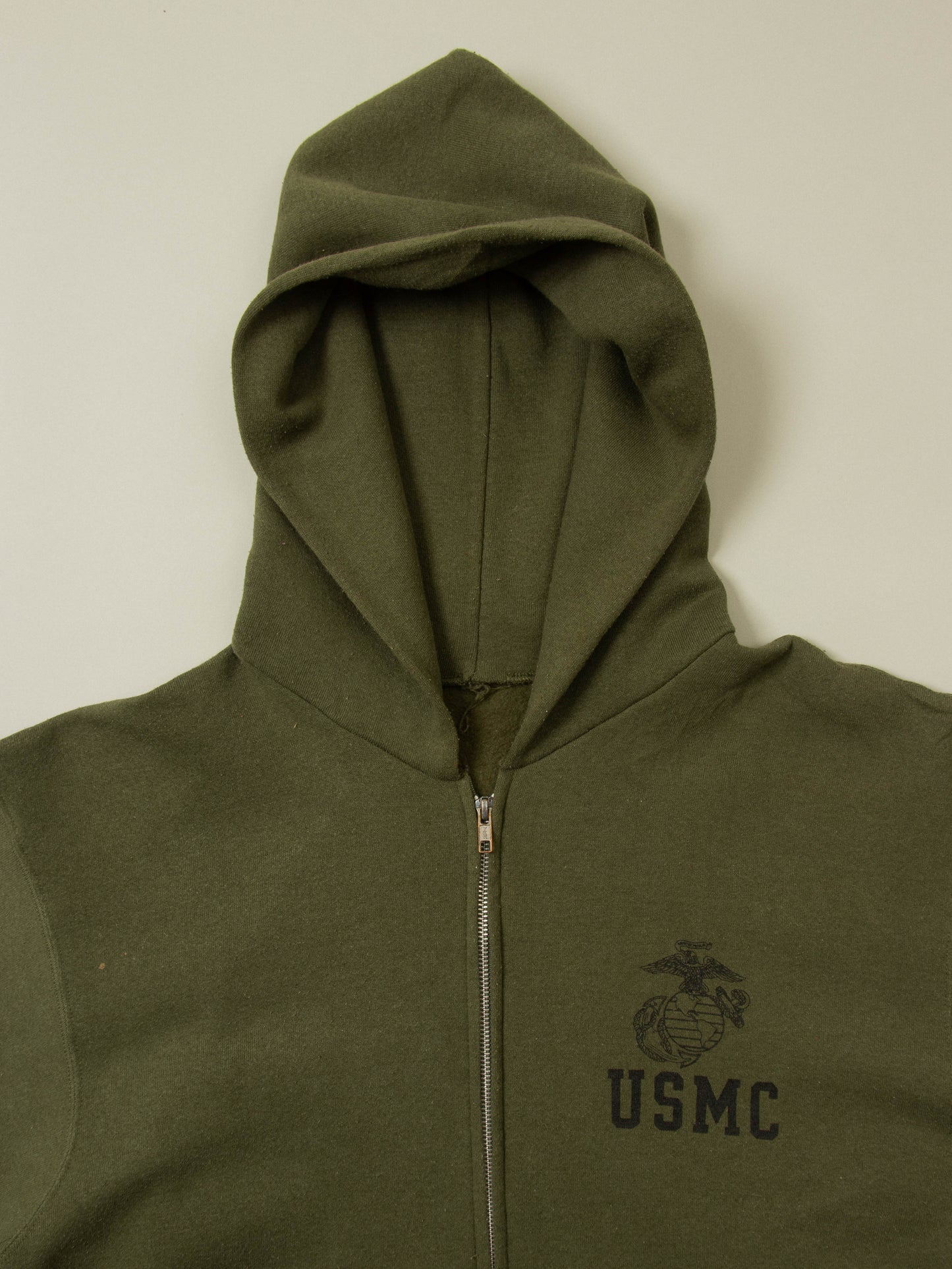 Vtg 1990s USMC Sports Zip-Up Hoodie (L)