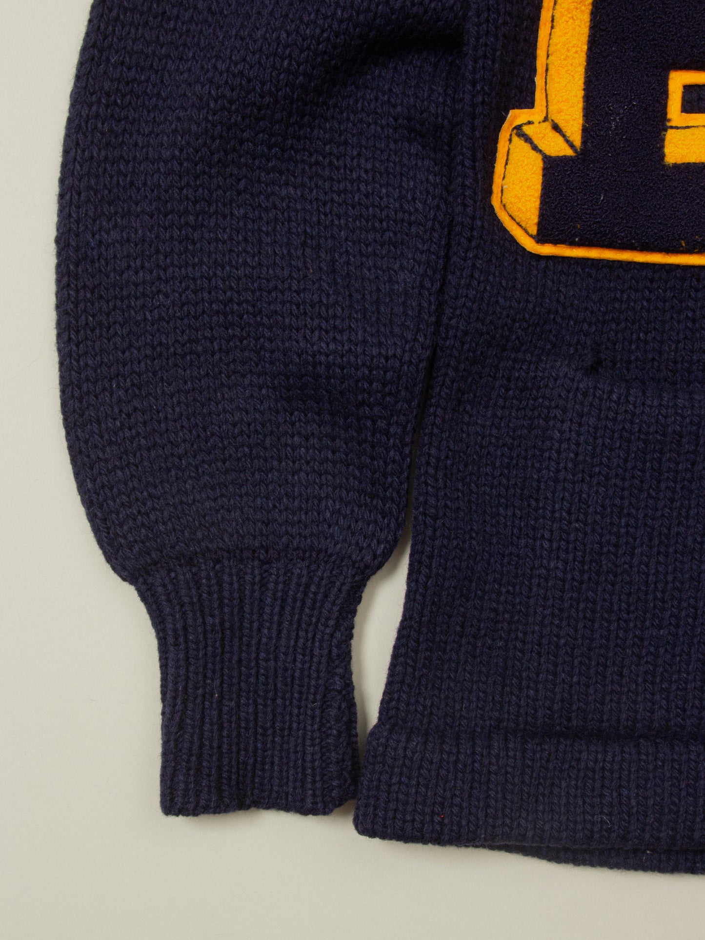 Vtg 1950s Letterman Wool Cardigan (S/M)