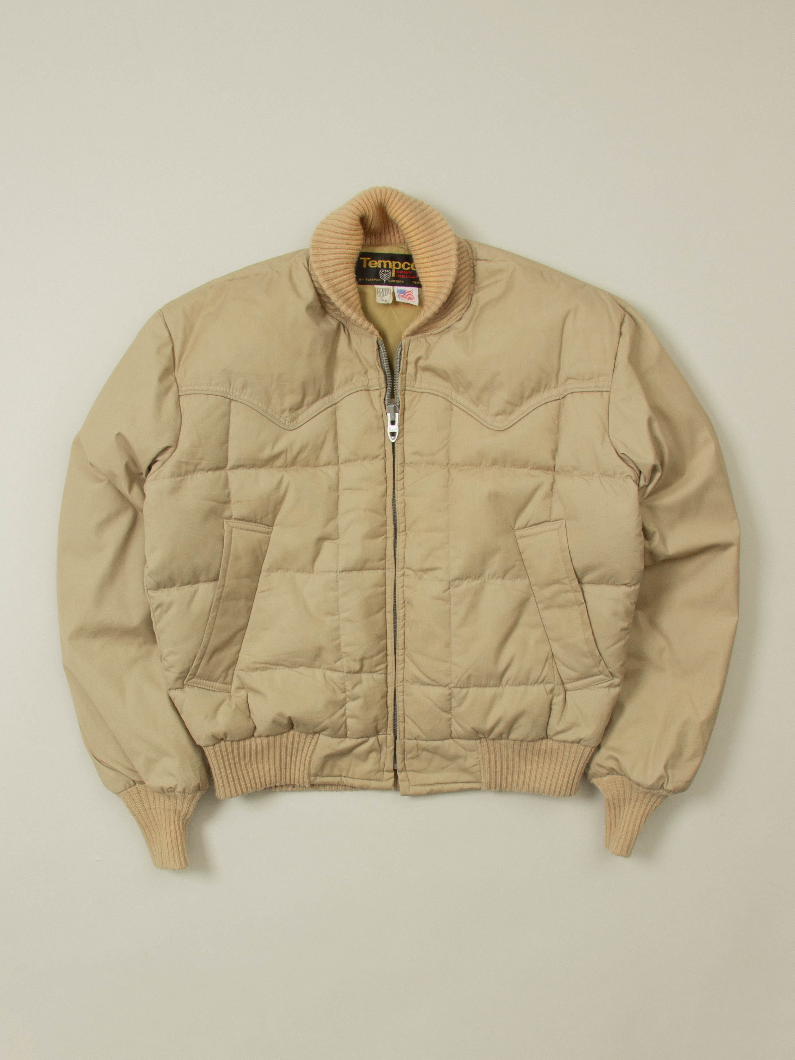 Vtg 1980s 'Tempco' Goose Down Puffer Jacket - Made in USA (M Vtg 1980s 'Tempco' Goose Down Puffer Jacket - Made in USA (M