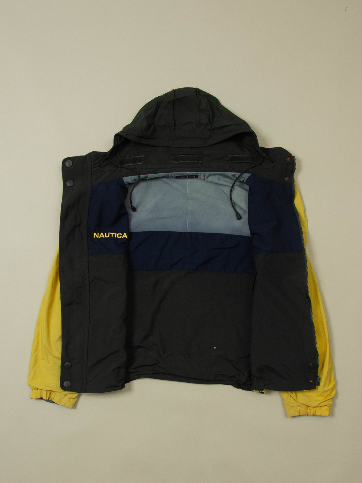 Vtg 1990s Nautica Reverisble Windbreaker Sports Jacket (L)