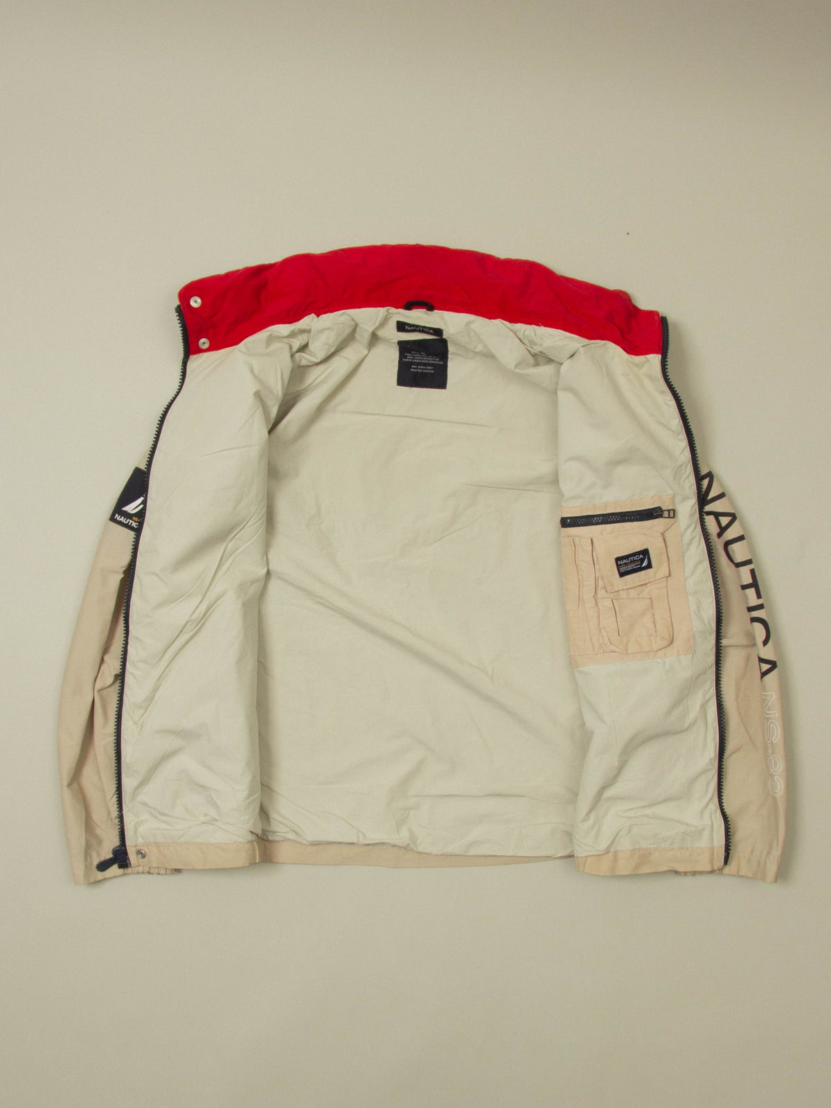 Vtg 1990s Nautica Windbreaker Sports Jacket (L)