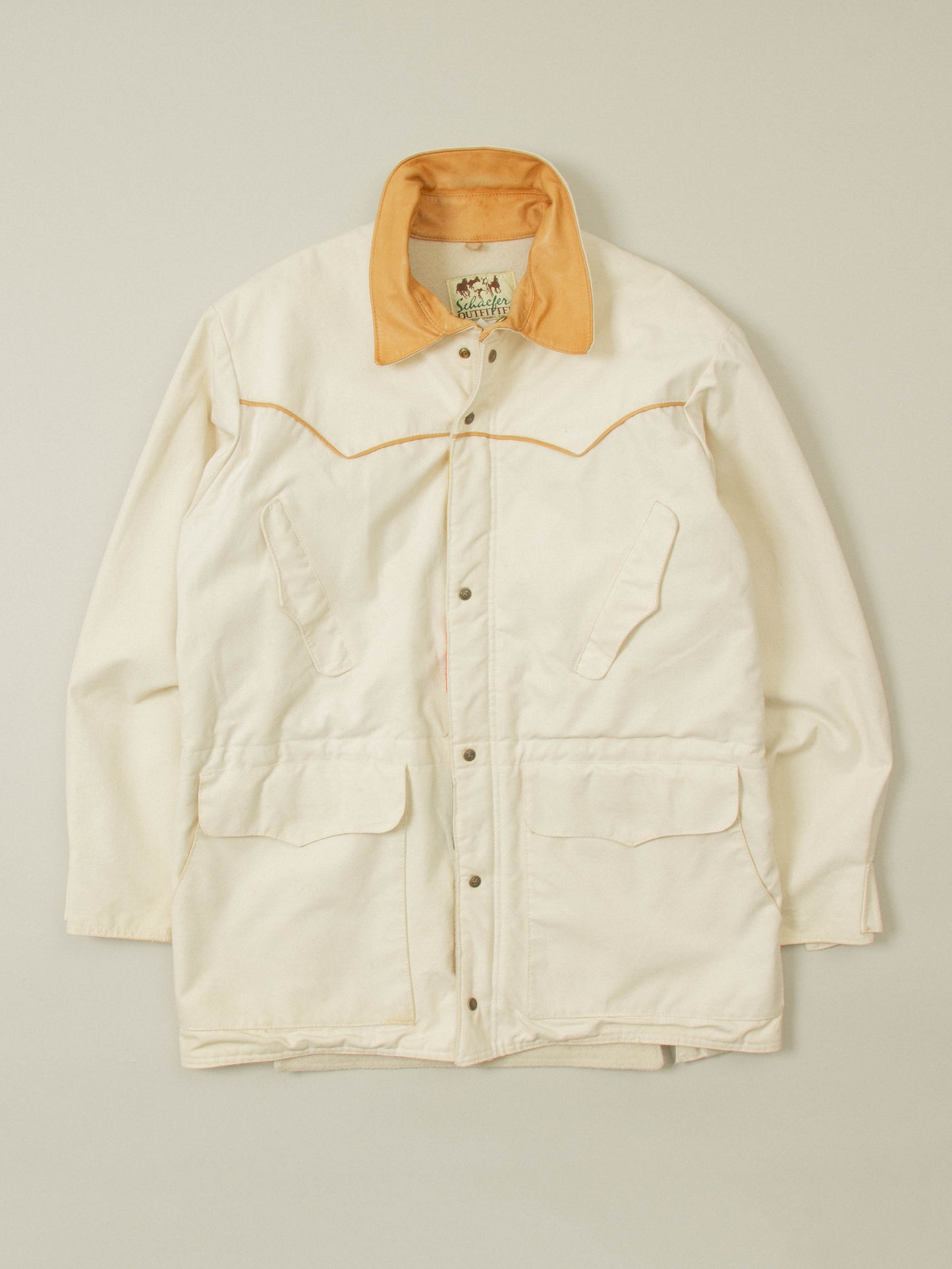 Vtg 1980s Western Schafer Coat - Made in USA (M)