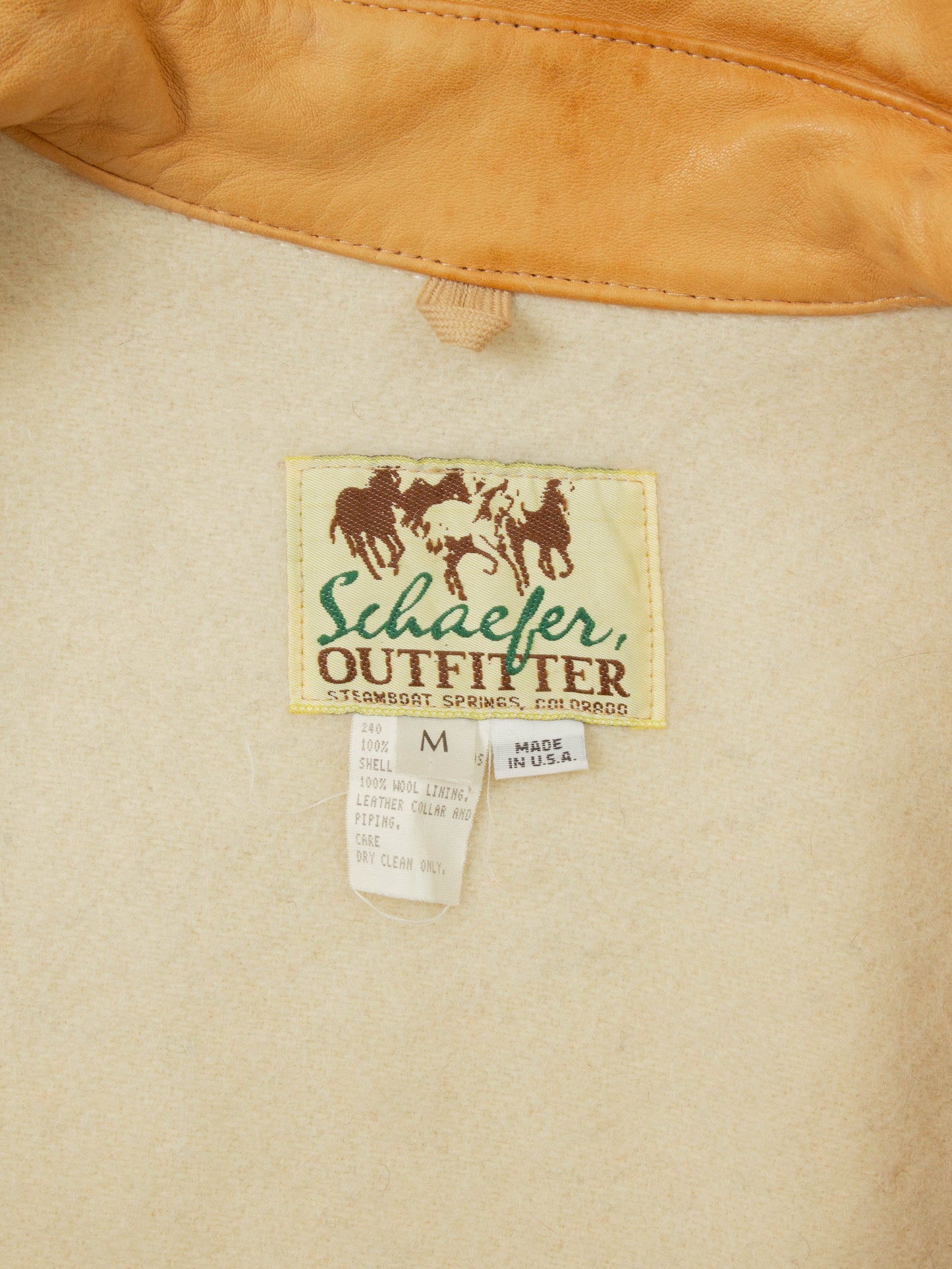 Vtg 1980s Western Schafer Coat - Made in USA (M)