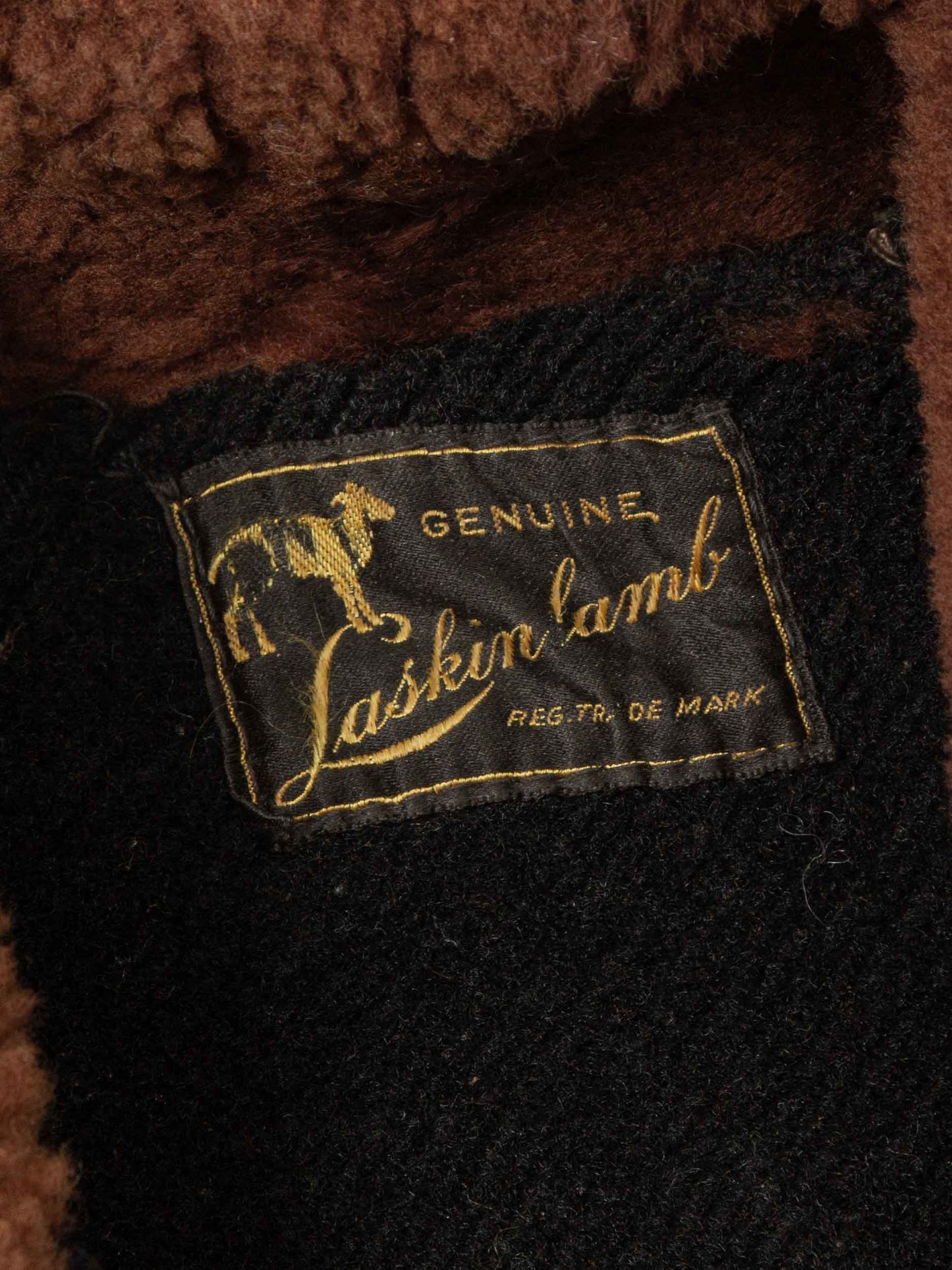 Vtg Rare 1930s Laskin Lamb 'Grizzly' Leather Jacket (M)