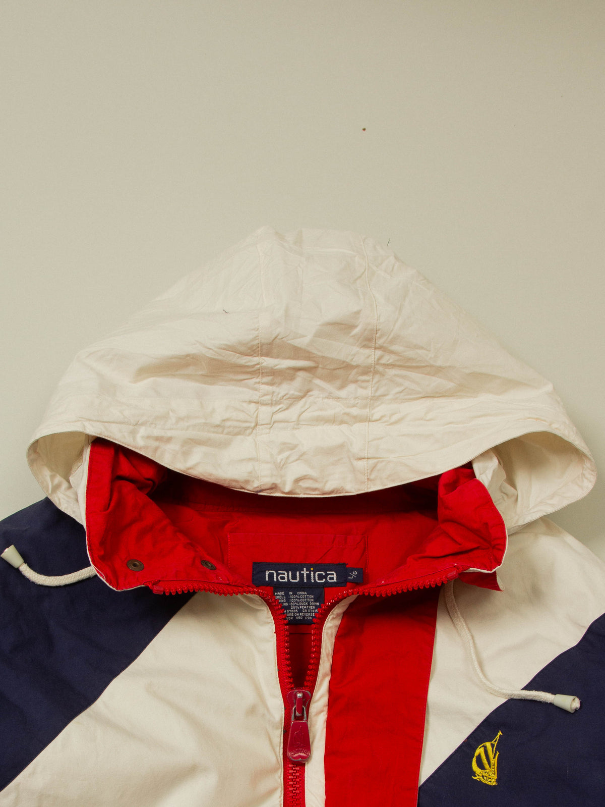 Vtg 1990s Nautica Down Sports Jacket (L)