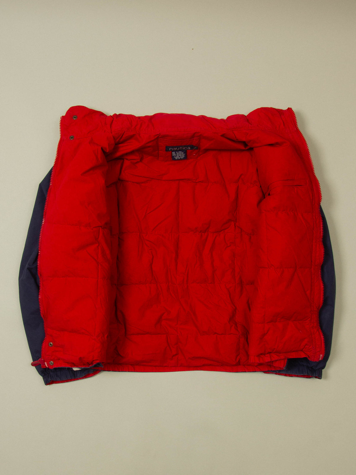 Vtg 1990s Nautica Down Sports Jacket (L)