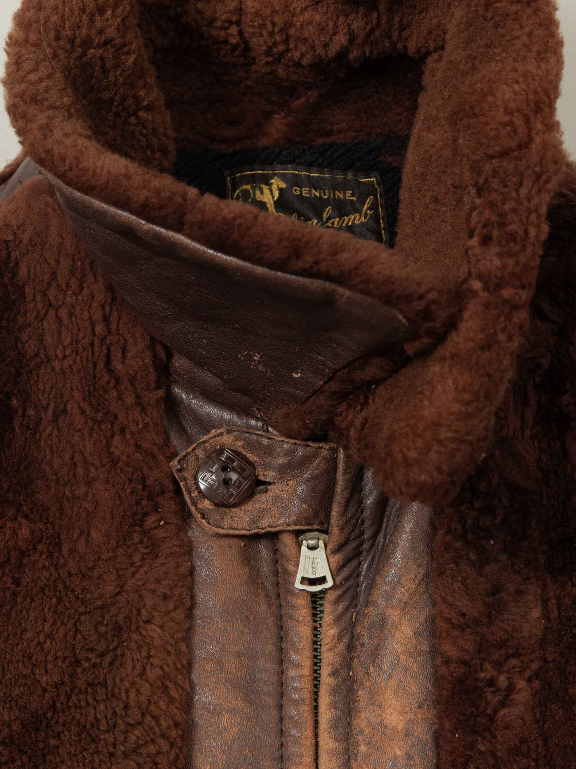 Vtg Rare 1930s Laskin Lamb 'Grizzly' Leather Jacket (M) – Broadway