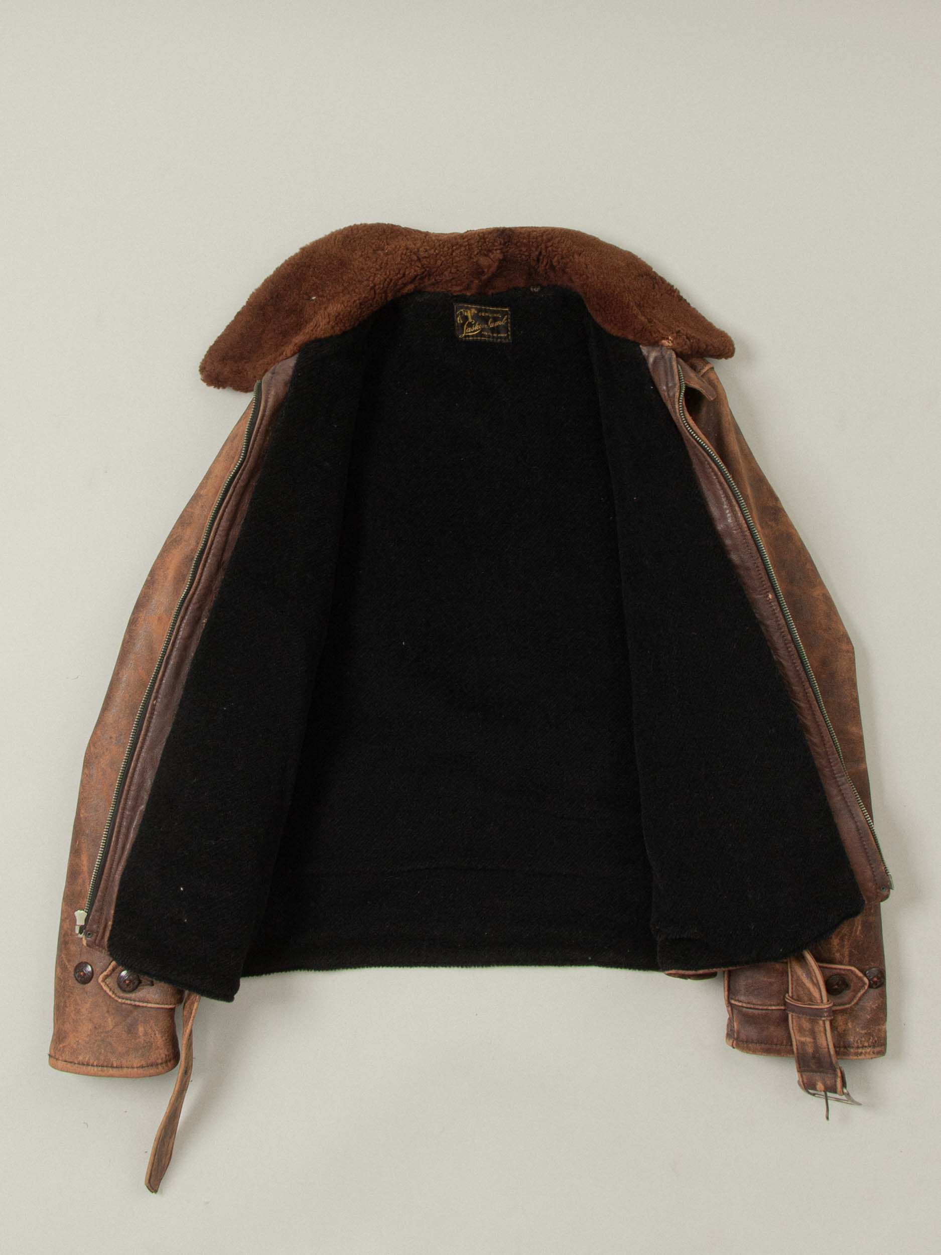 Vtg Rare 1930s Laskin Lamb 'Grizzly' Leather Jacket (M) – Broadway