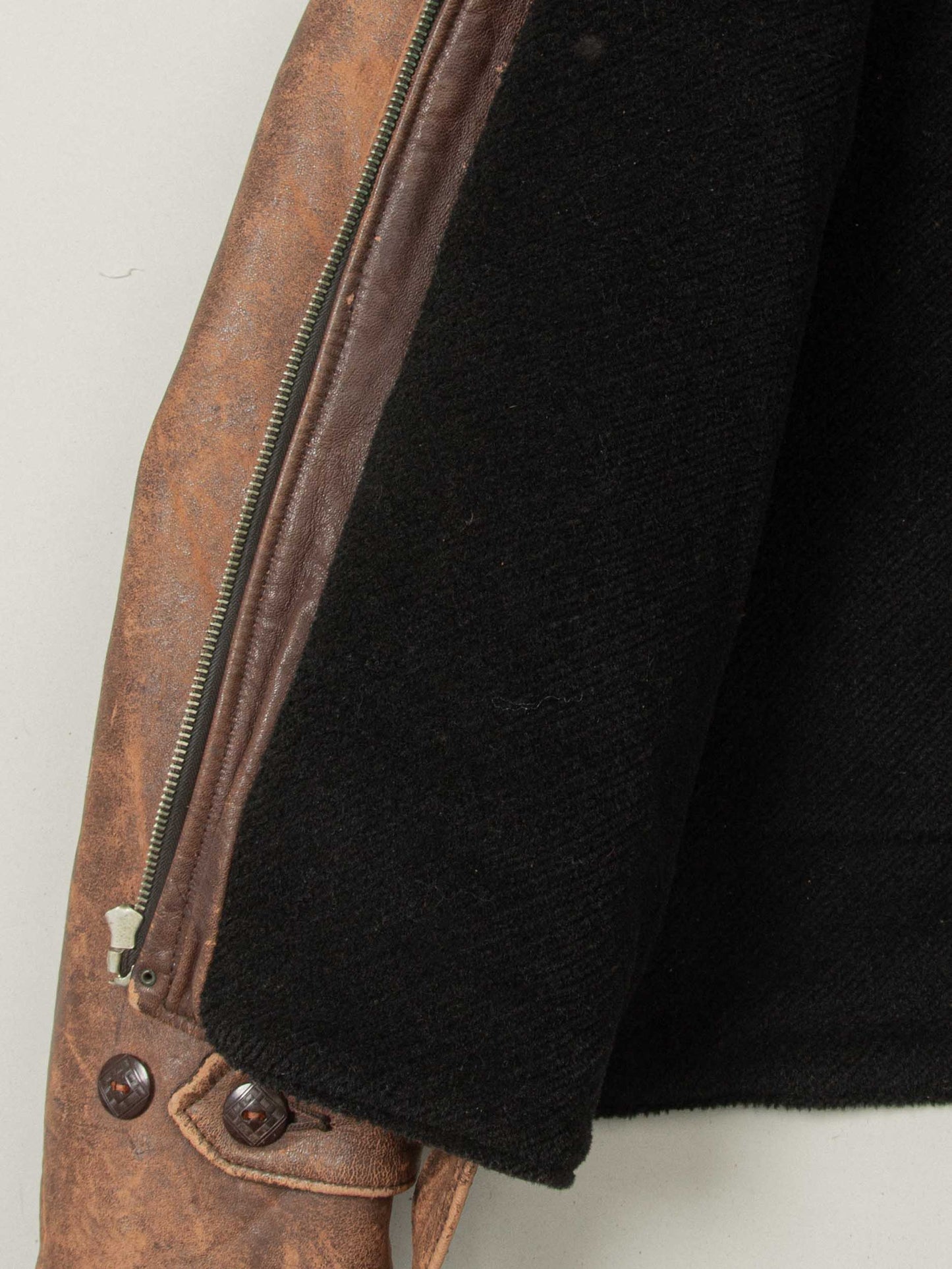 Vtg Rare 1930s Laskin Lamb 'Grizzly' Leather Jacket (M)