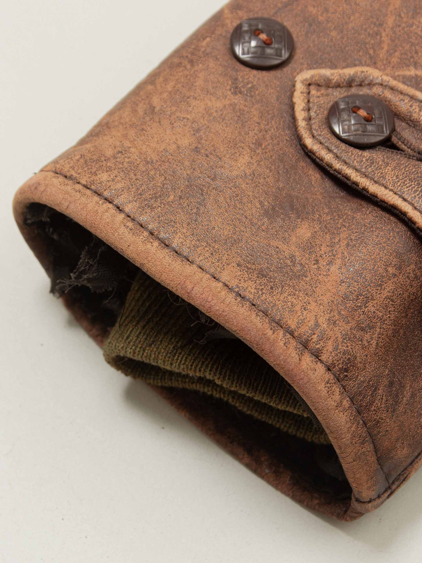 Vtg Rare 1930s Laskin Lamb 'Grizzly' Leather Jacket (M)