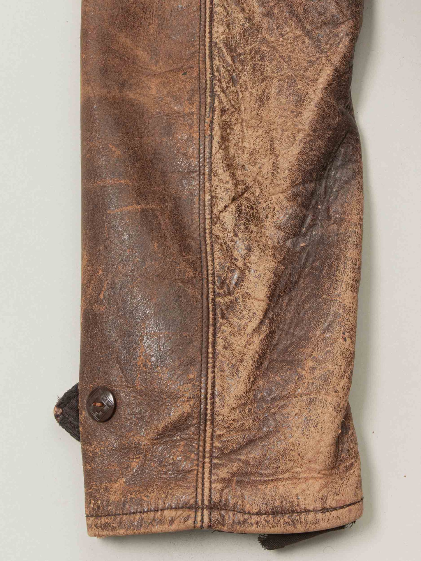 Vtg Rare 1930s Laskin Lamb 'Grizzly' Leather Jacket (M)