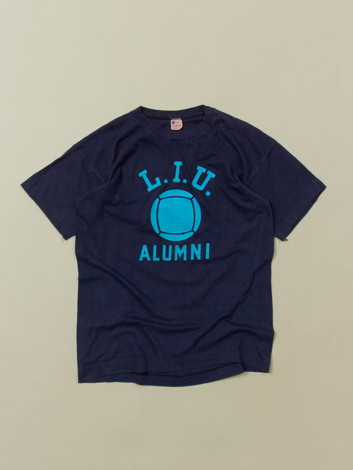 Vtg 1950s Champion Single Stitch Tee – Made in USA (M)