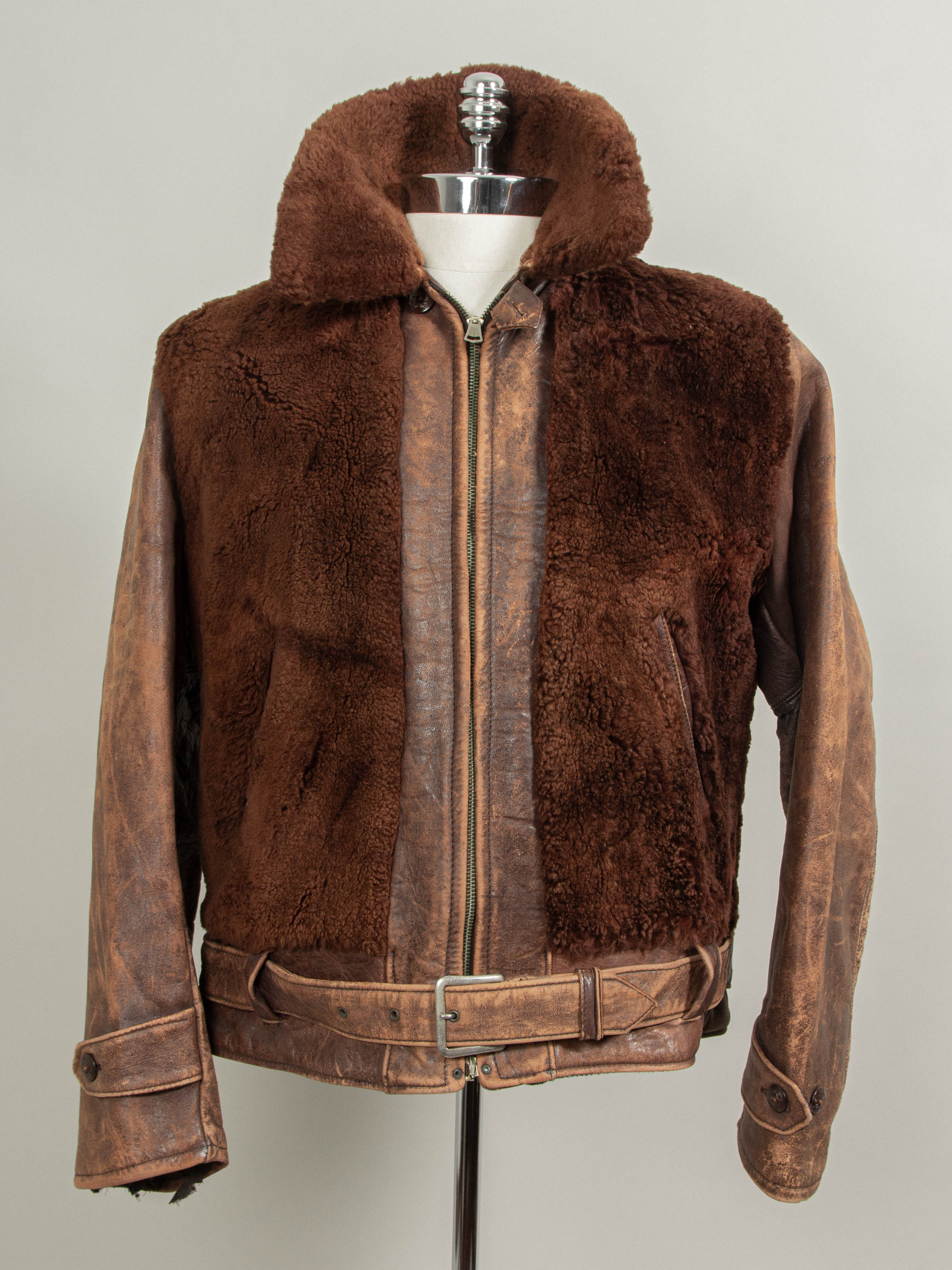 Vtg Rare 1930s Laskin Lamb 'Grizzly' Leather Jacket (M) – Broadway
